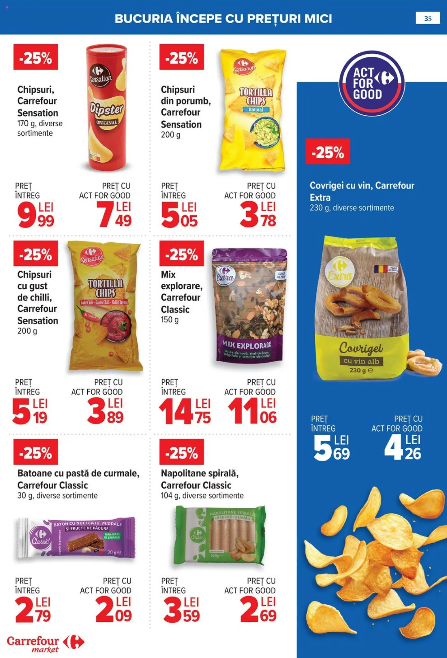 Noul catalog Carrefour – valabil de la 21.01.2026 | Pagină: 35 | Produse: Semințe, Napolitane, Covrigei, Vin