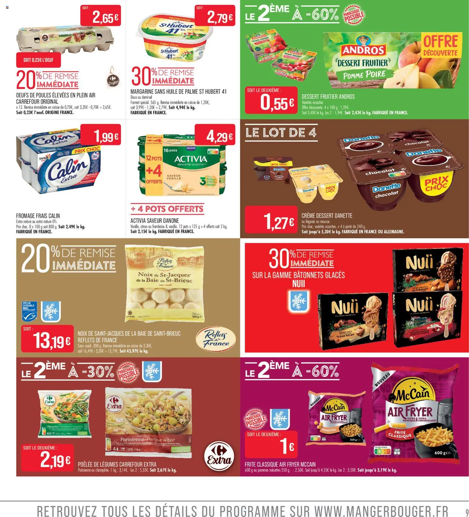 {H1} | Page: 9 | Produits: Citron, Fromage, Œufs, Noix