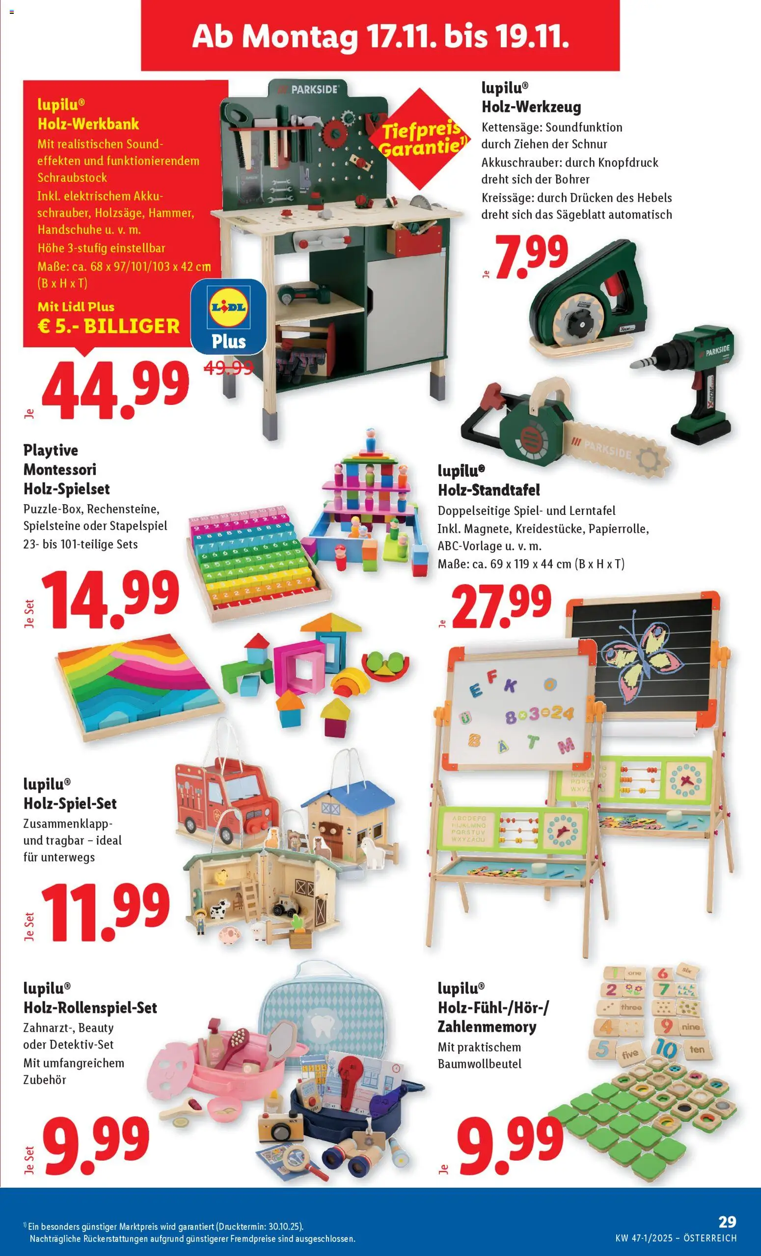 Lidl Flugblatt - Altenmarkt im Pongau, St. Johann im Pongau, Zell am See gültig ab 13.11.2025 | Seite: 33 | Produkte: Handschuhe, Spiel