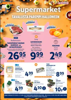 K-Supermarket-mainoslehti voimassa 30.10.2025 alkaen