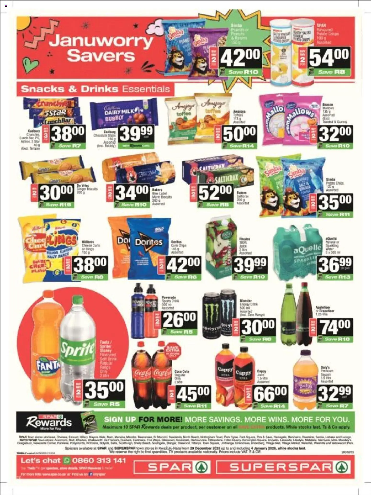 New Superspar catalogue – valid from 29.12.2025 | Page: 8 | Products: TV, Milk, Cheese, Snacks