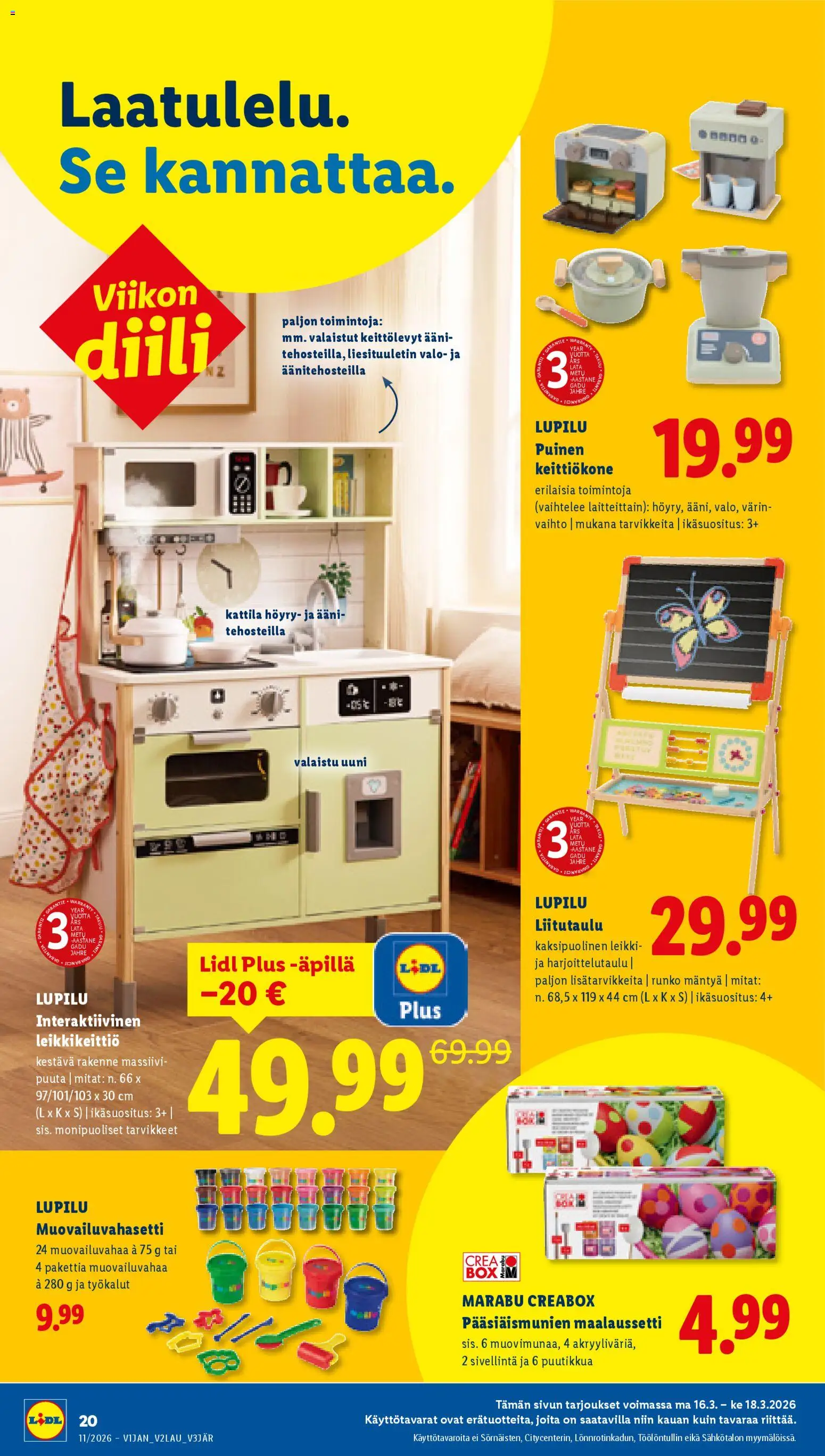 Lidl tarjoukset - Rovaniemi – voimassa 12.03.2026 alkaen | Sivu: 26 | Tuotteet: Liesituuletin, Uuni, Kattila