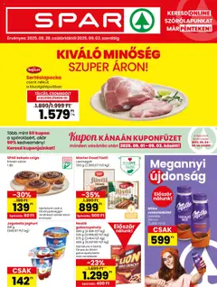 Spar Akciós újság - amely érvényes a következő dátumtól: 28.08.2025