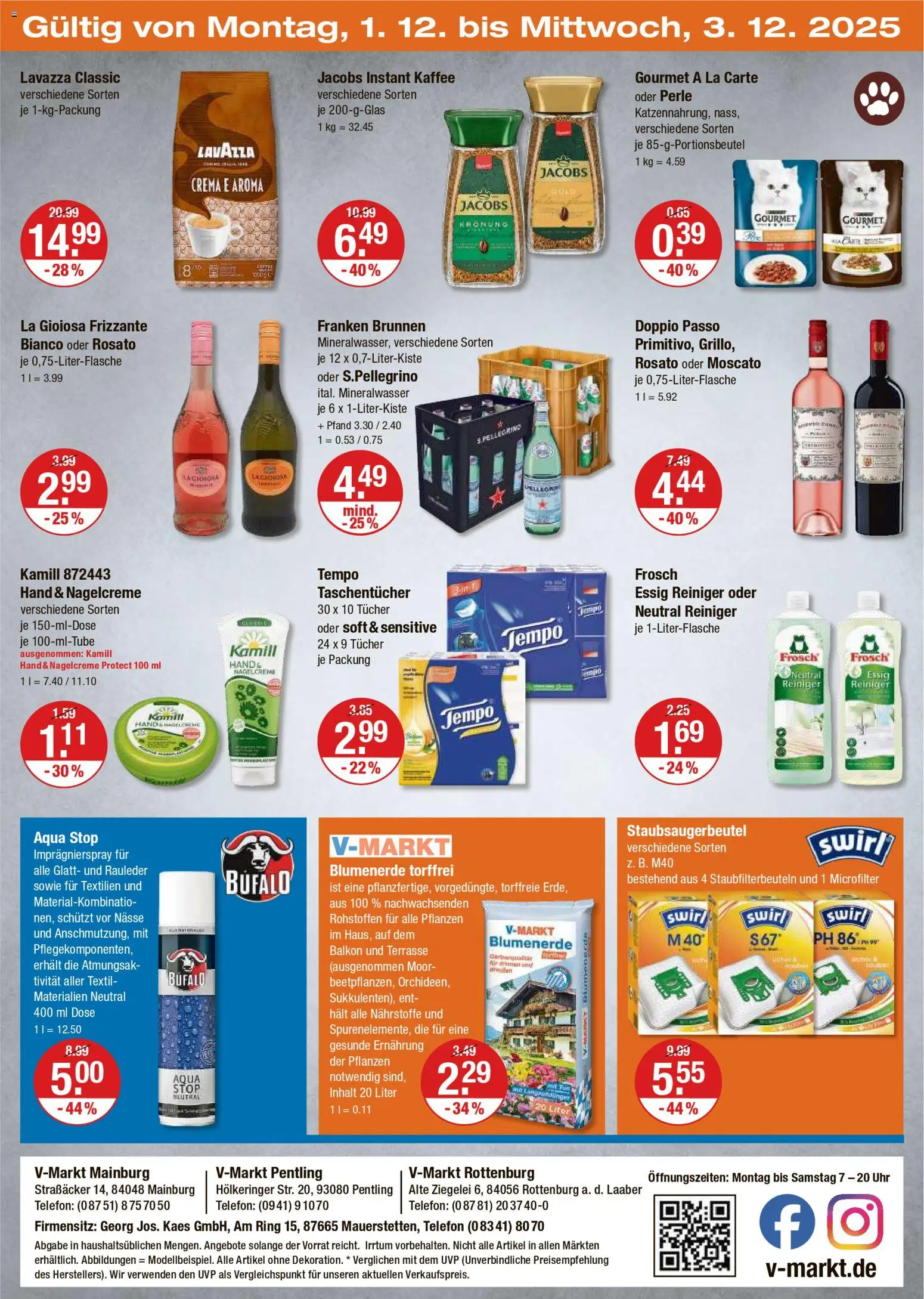 V-Markt - Black Friday – gültig ab 27.11.2025 | Seite: 28 | Produkte: Lavazza, Essig, Doppio Passo, Telefon