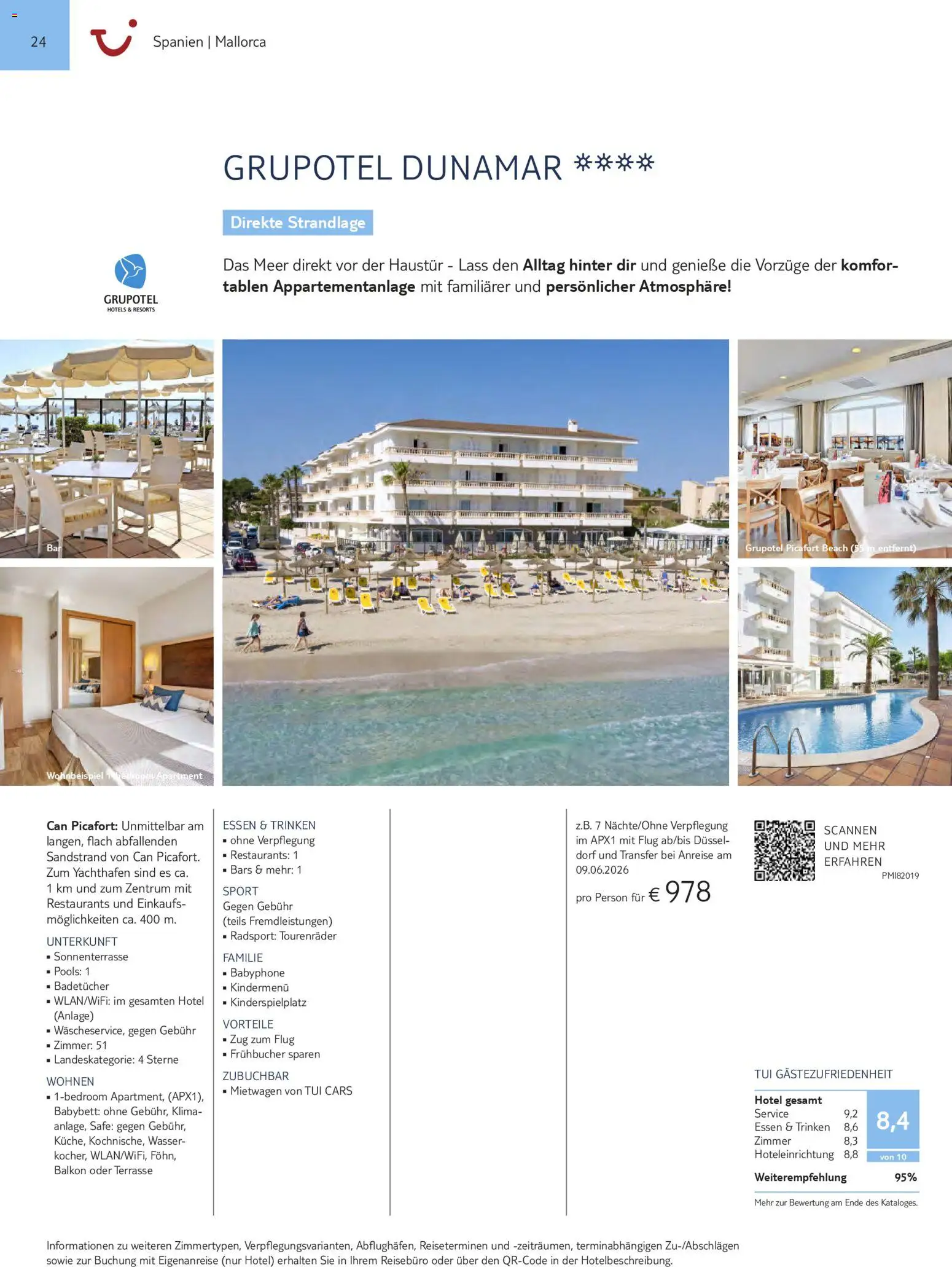 Aida  Südeuropa & Nordafrika 2026/27 – gültig ab 01.01.2026 | Seite: 24 | Produkte: Babybett, Wasser