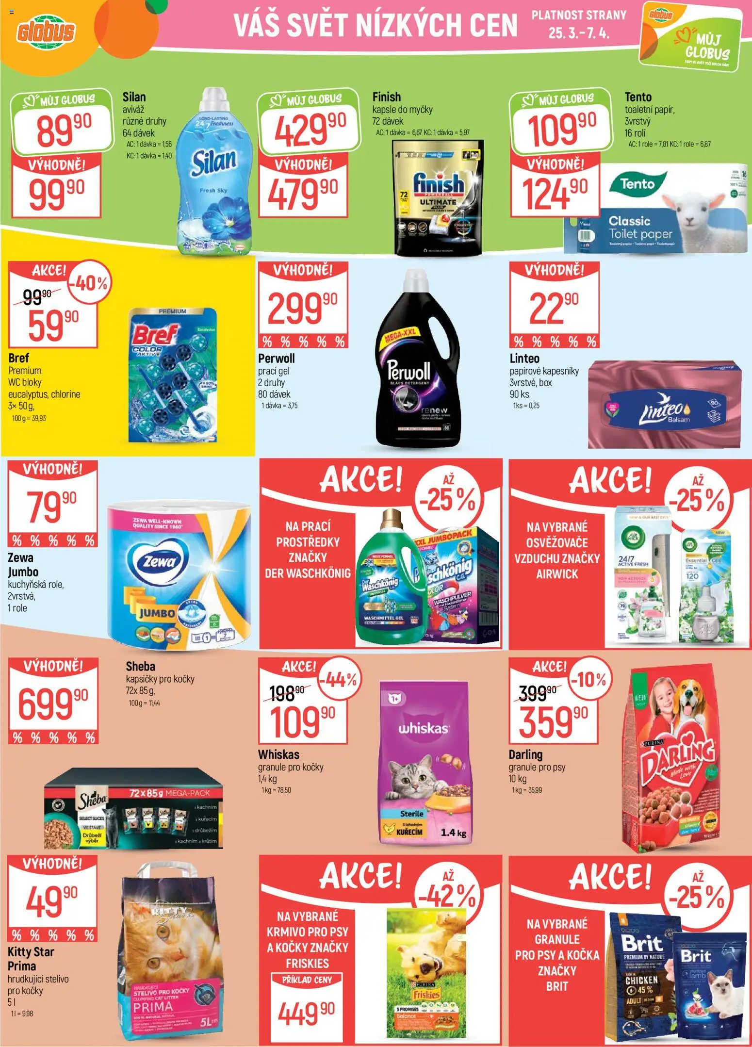 Globus leták - Ostrava od 25.03.2026 | Strana: 27 | Produkty: Finish, Darling granule, Globus, Granule