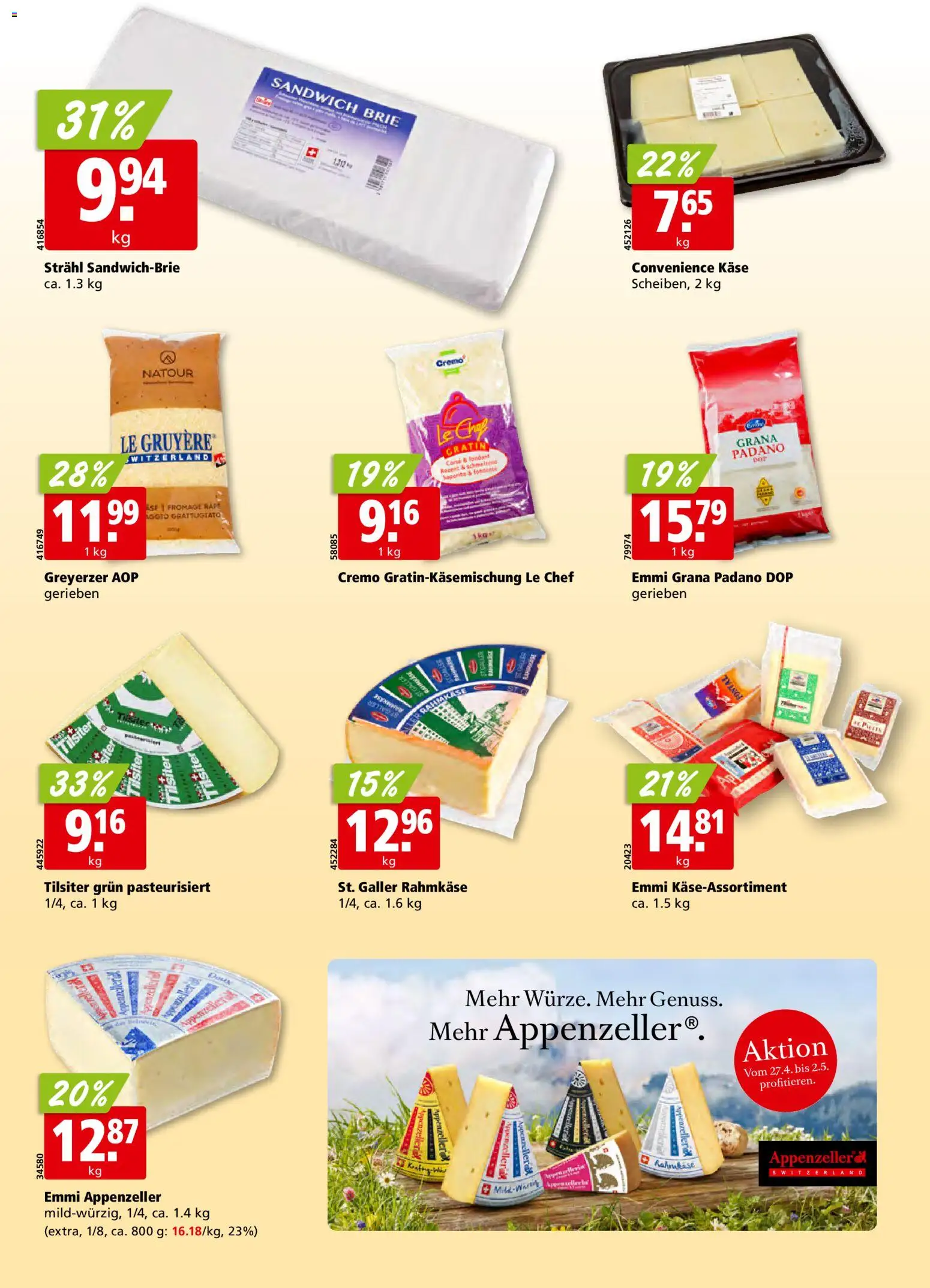 Aligro aktionen – gültig ab 27.05.2026 | Seite: 16 | Produkte: Käse