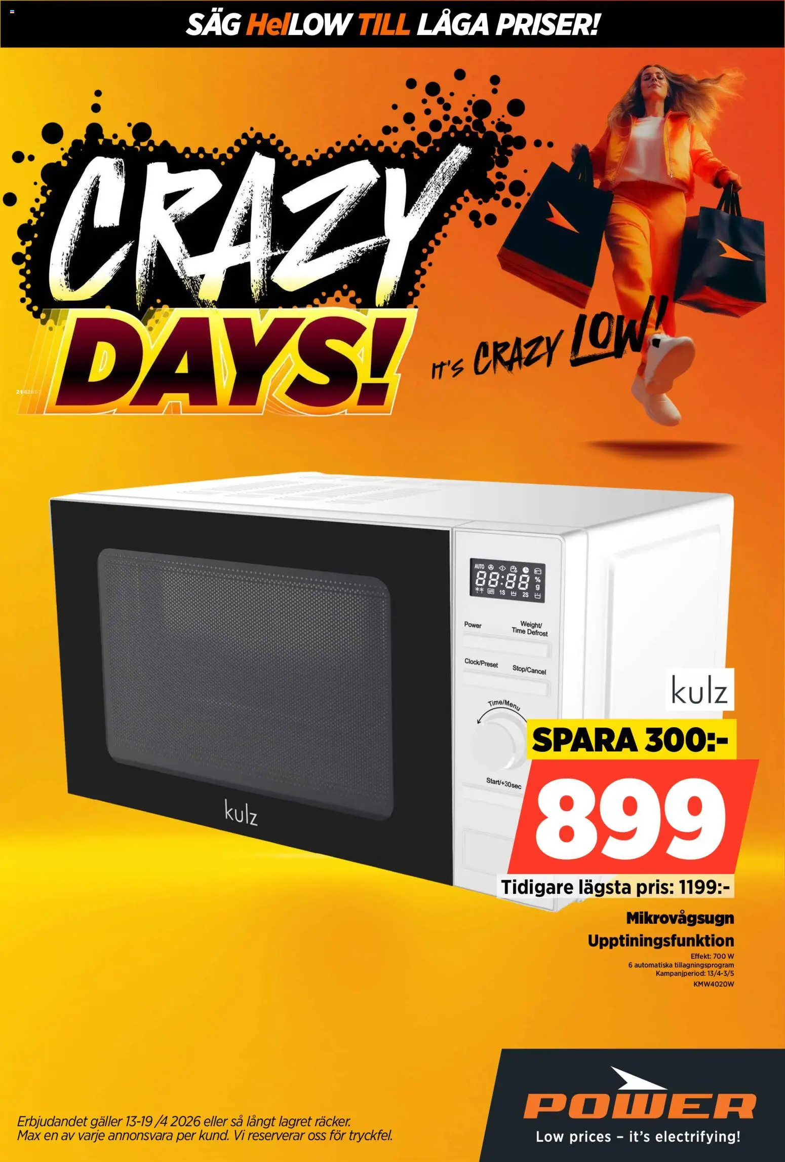 Power reklamblad aktuell från 27.04.2026 | Sida: 44 | Produkter: Såg, Galler, Mikrovågsugn