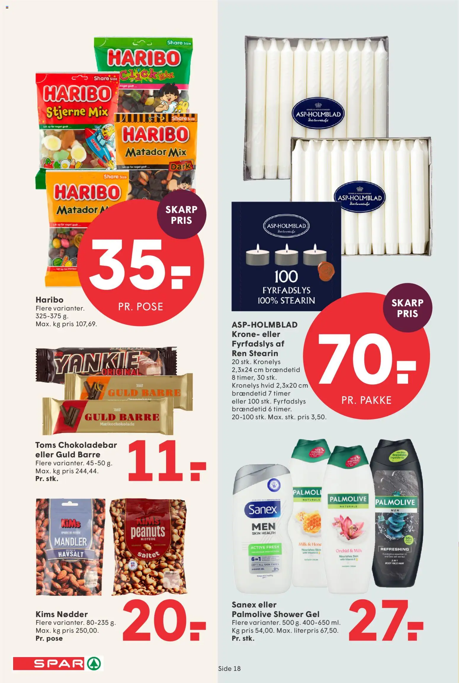 Spar tilbudsavis – gyldig fra 20.02.2026 | Side: 18 | Produkter: Øl, Nødder, Peanuts, Mandler