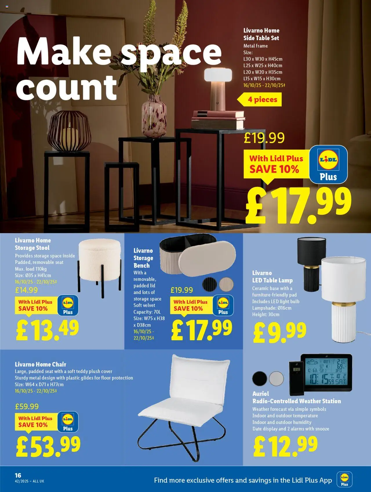 {H1} | Page: 16 | Products: Table, Light bulb, Table lamp, Weather station