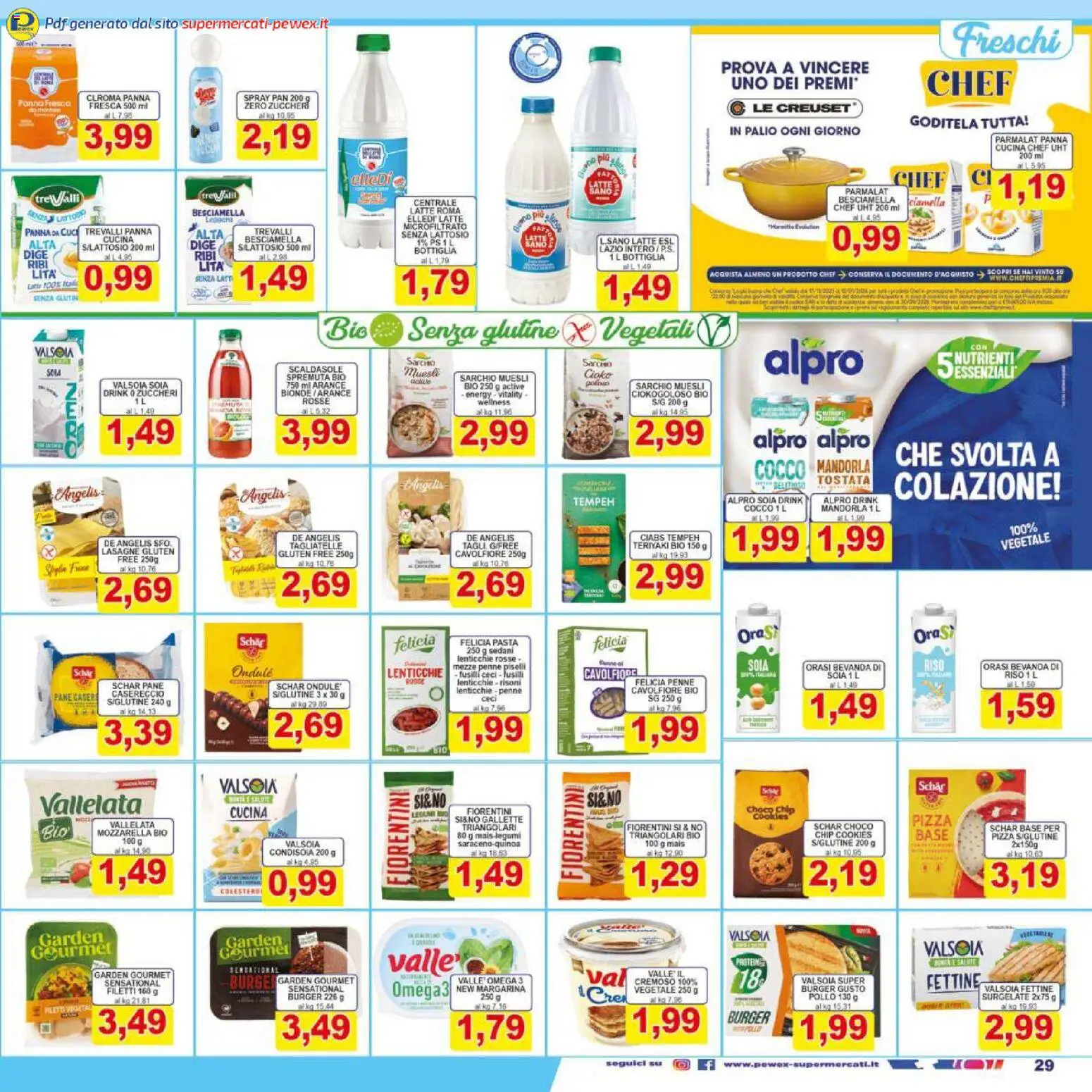 Volantino Pewex del 06.12.2025 | Pagina: 29 | Prodotti: Pane, Mozzarella, Gallette, Penne
