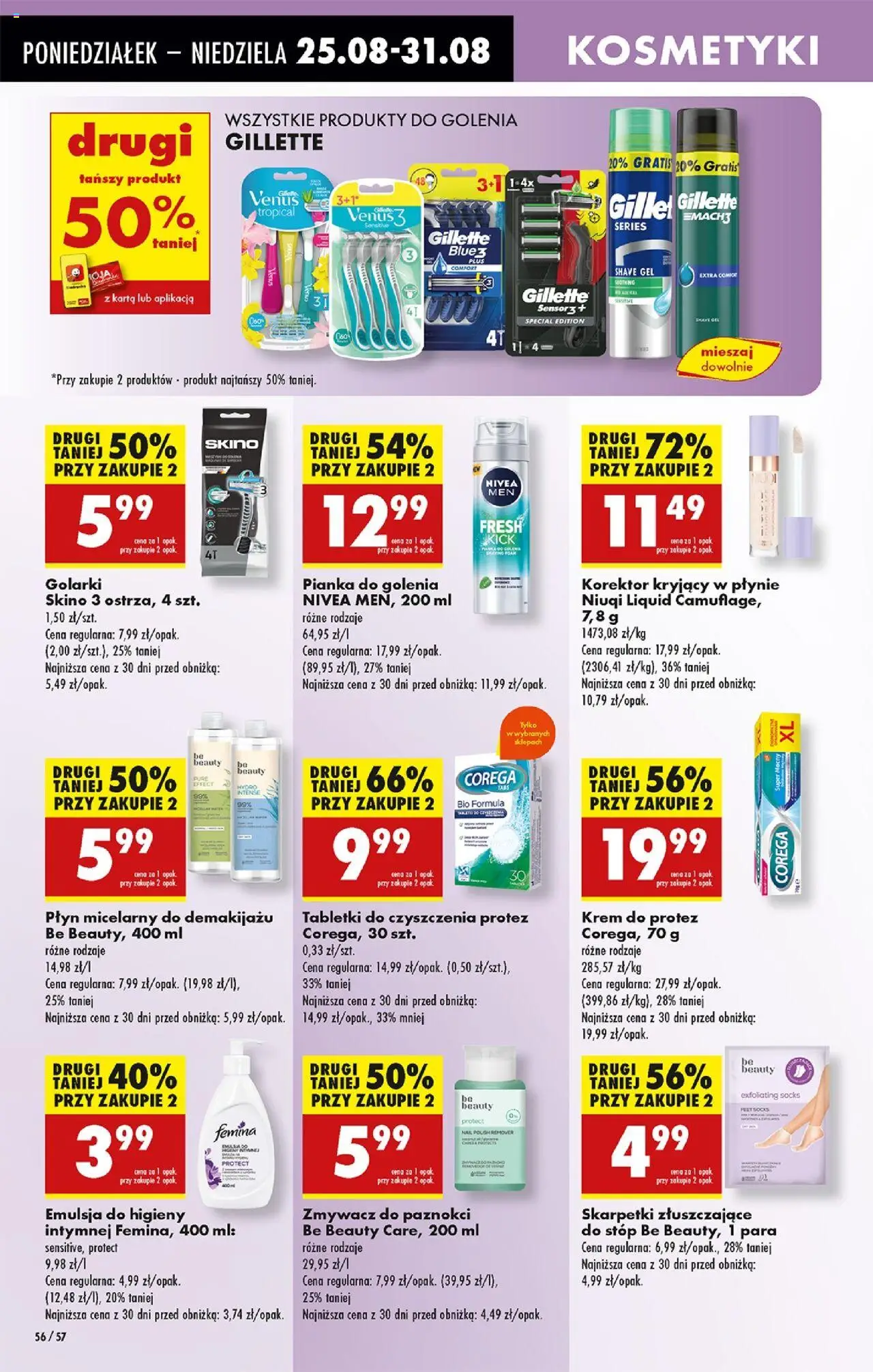 Biedronka gazetka od 25.08.2025 | Strona: 74 | Produkty: Skarpetki, Kosmetyki, Korektor, Be beauty