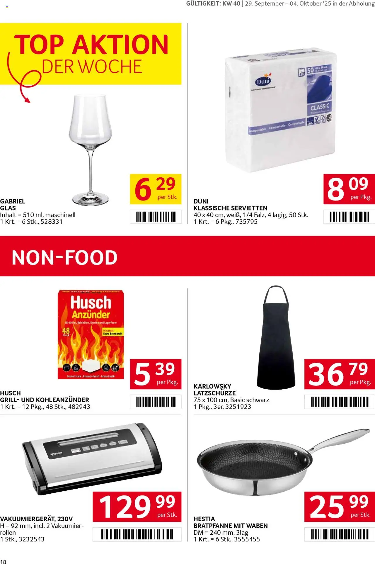 Transgourmet Flugblatt gültig ab 28.09.2025 | Seite: 17 | Produkte: Grill
