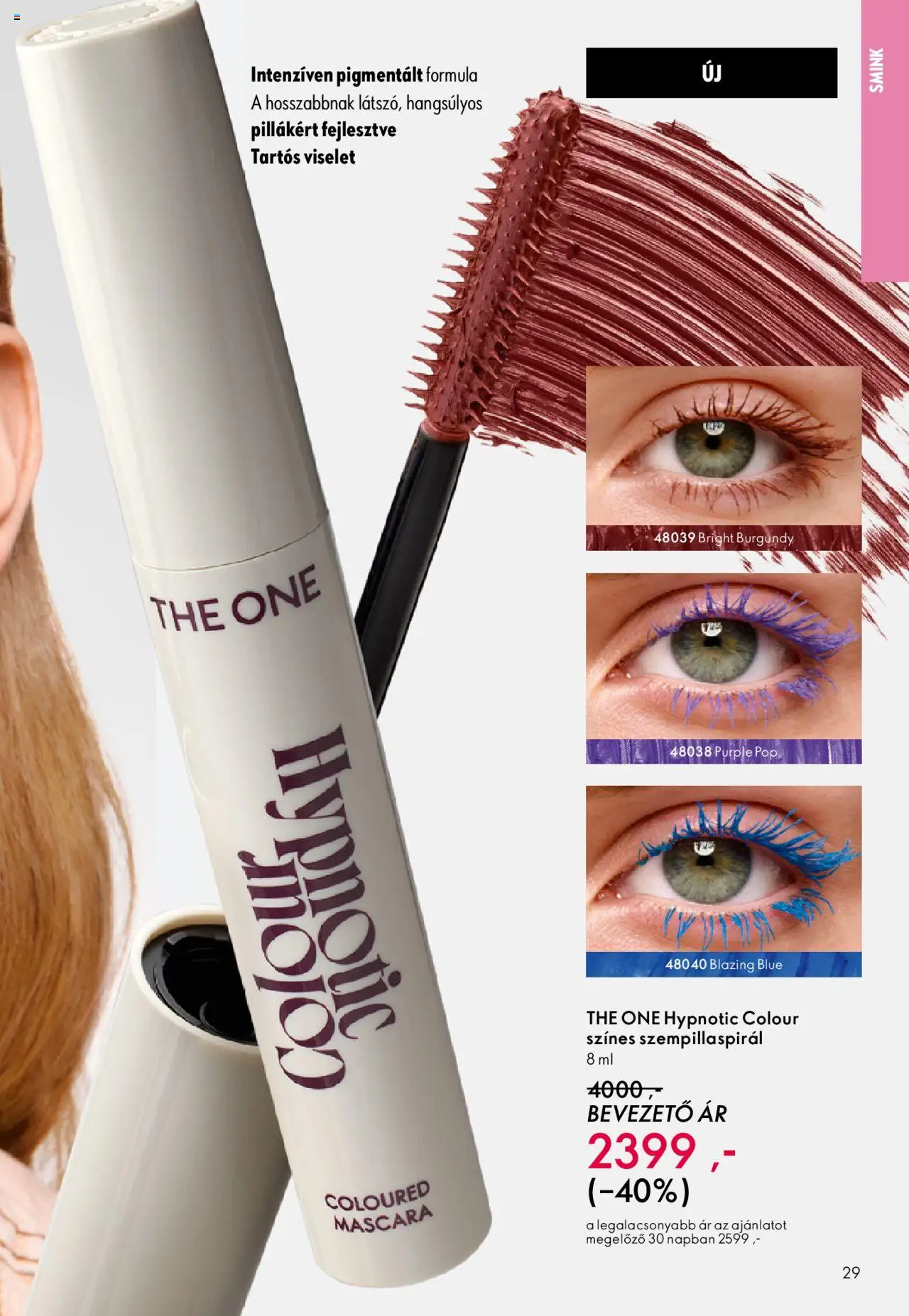 Oriflame akciós ujság - amely érvényes a következő dátumtól: 01.10.2025 | Oldal: 29 | Termékek: Szempillaspirál, Smink
