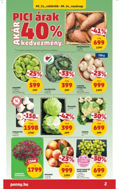 PENNY akciós ujság - amely érvényes a következő dátumtól: 11.09.2025 | Oldal: 2