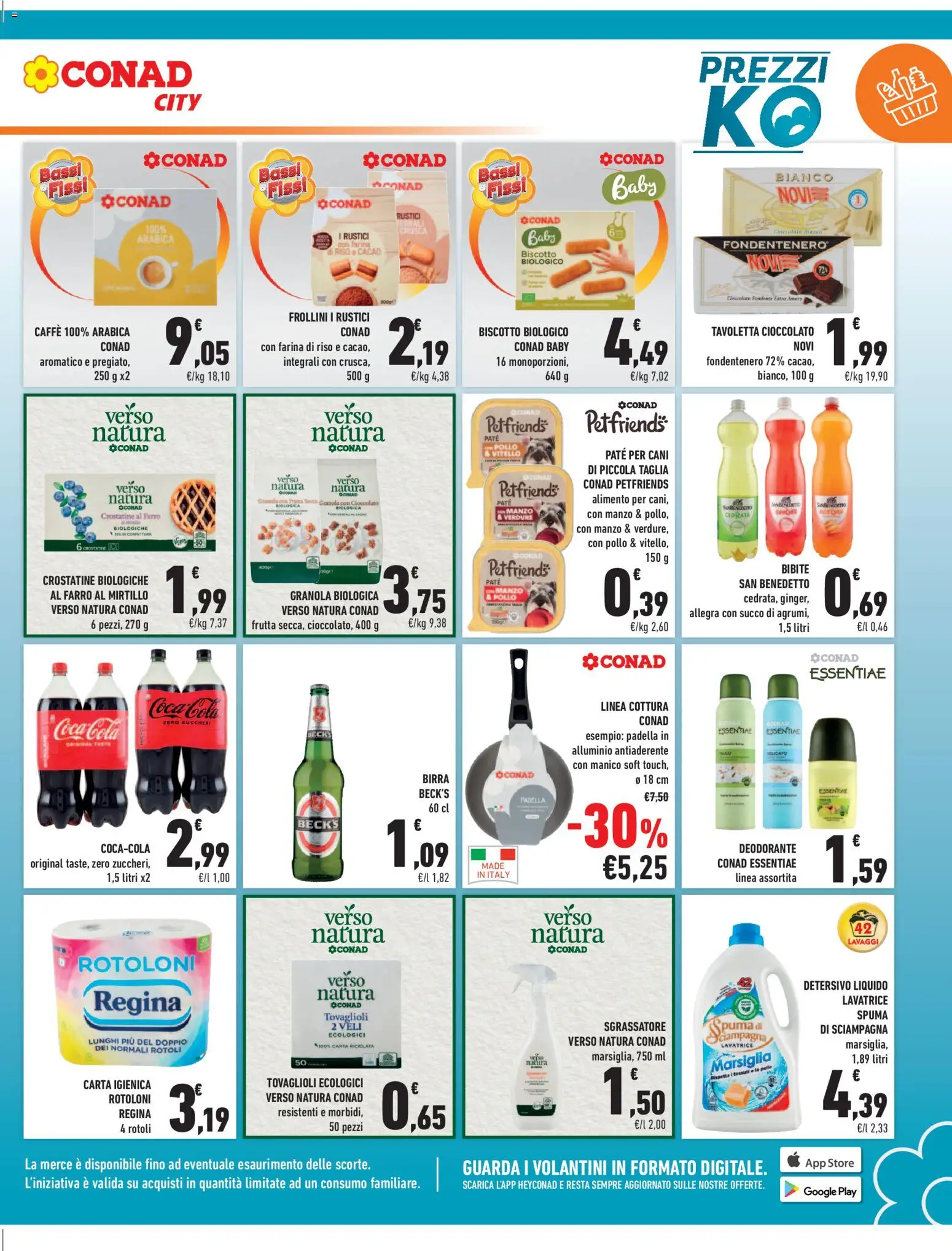 Volantino Conad del 24.10.2025 | Pagina: 3 | Prodotti: Caffè, Manzo, Farina, Lavatrice