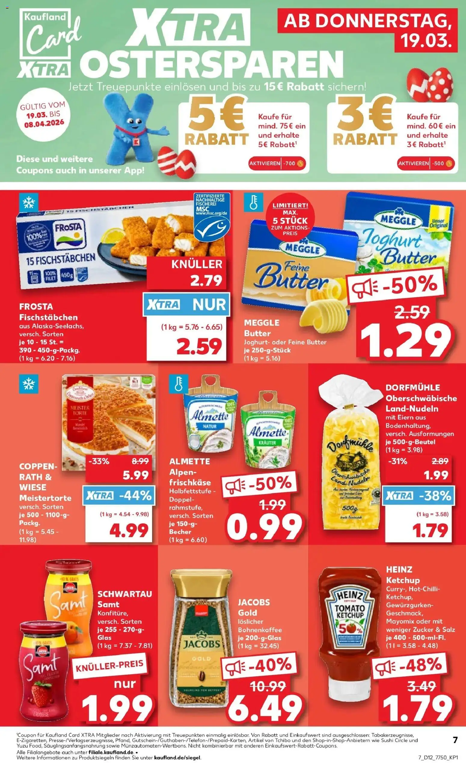Kaufland Prospekt Burgthann	 – gültig ab 19.03.2026 | Seite: 7 | Produkte: Butter, Frosta, Salz, Zucker