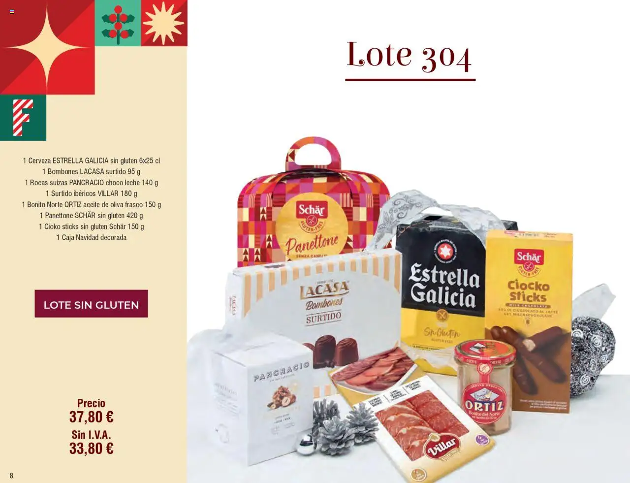 Froiz Catálogo Lotes y Cestas │ válido desde el 16.10.2025 | Página: 8 | Productos: Leche, Aceite, Aceite de oliva, Caja