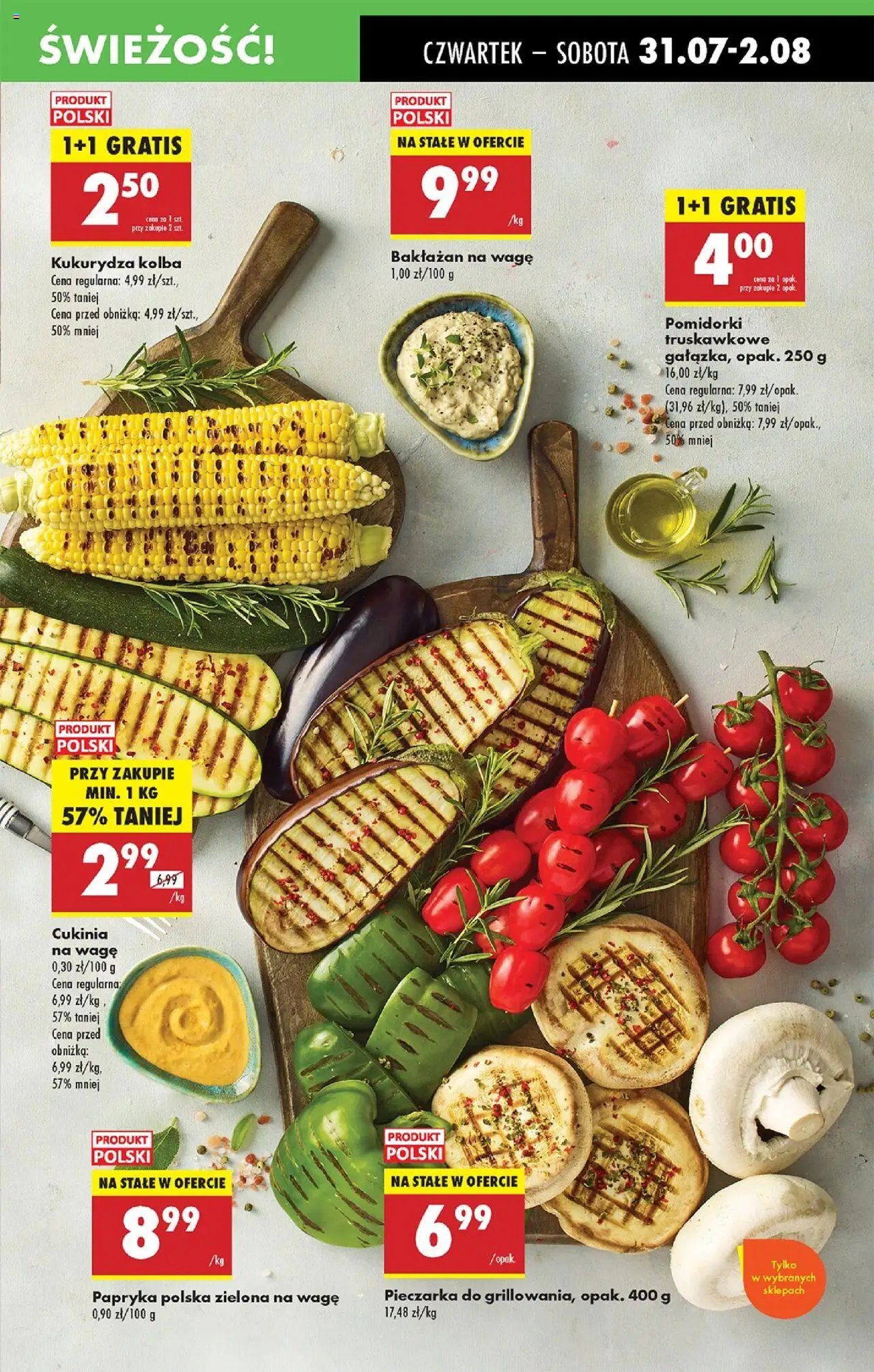 Biedronka gazetka - Oferta W tym tygodniu od 31.07.2025 | Strona: 29 | Produkty: Bakłażan, Kukurydza, Papryka, Cukinia