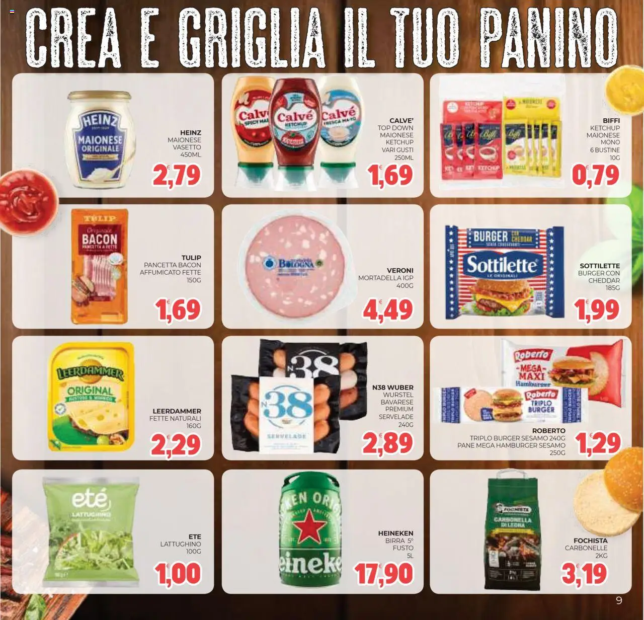 Volantino Eté del 05.08.2025 | Pagina: 9 | Prodotti: Top, Wurstel, Griglia, Hamburger