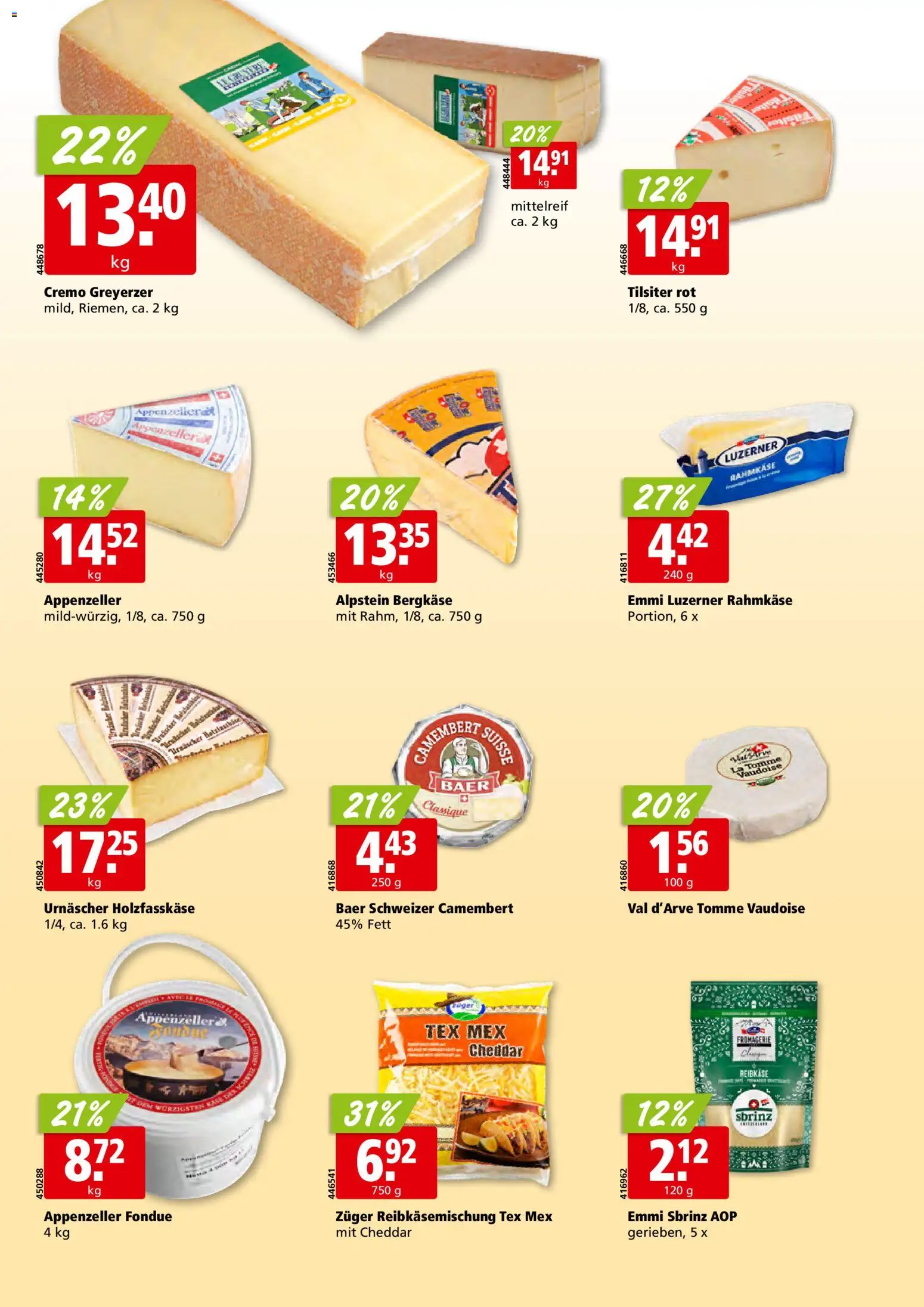 Aligro aktionen Schlieren, Gossau SG, Frauenfeld, Rapperswil-Jona, Sargans, Bern – gültig ab 04.05.2026 | Seite: 16 | Produkte: Fondue