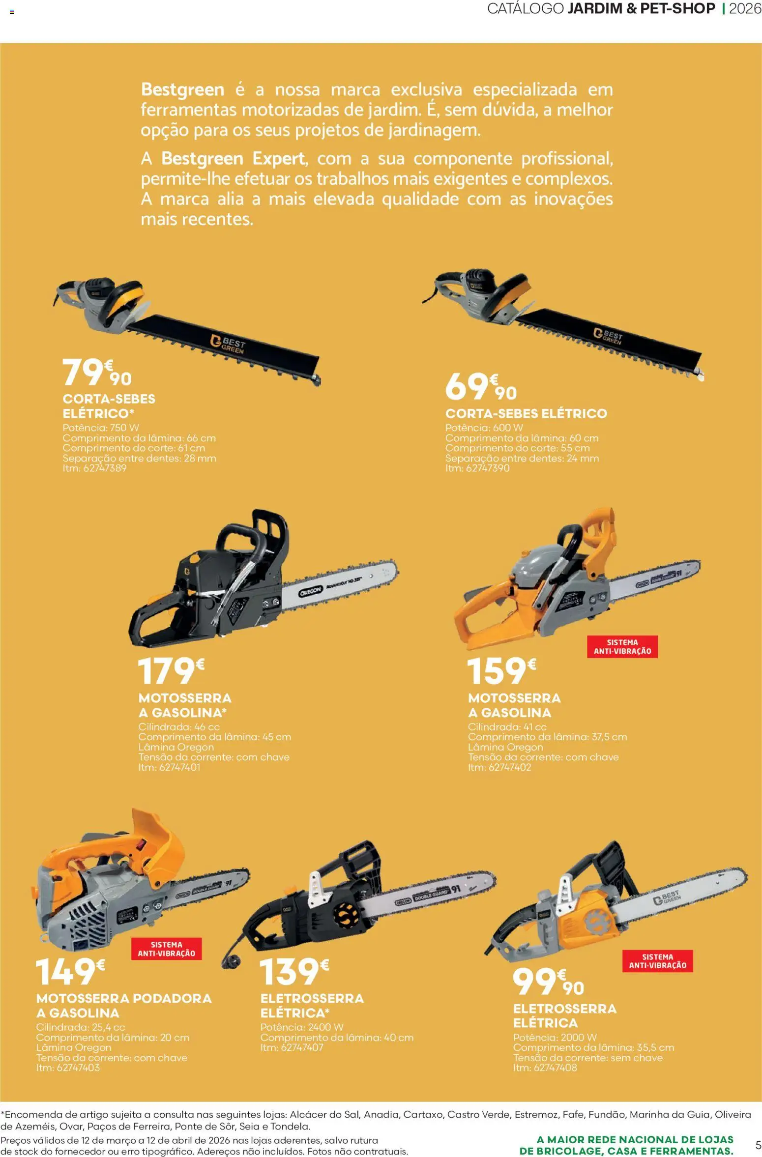 BricoMarché F04 JardimPetShop │ válido de 12.03.2026 | Página: 5 | Produtos: Ferramentas