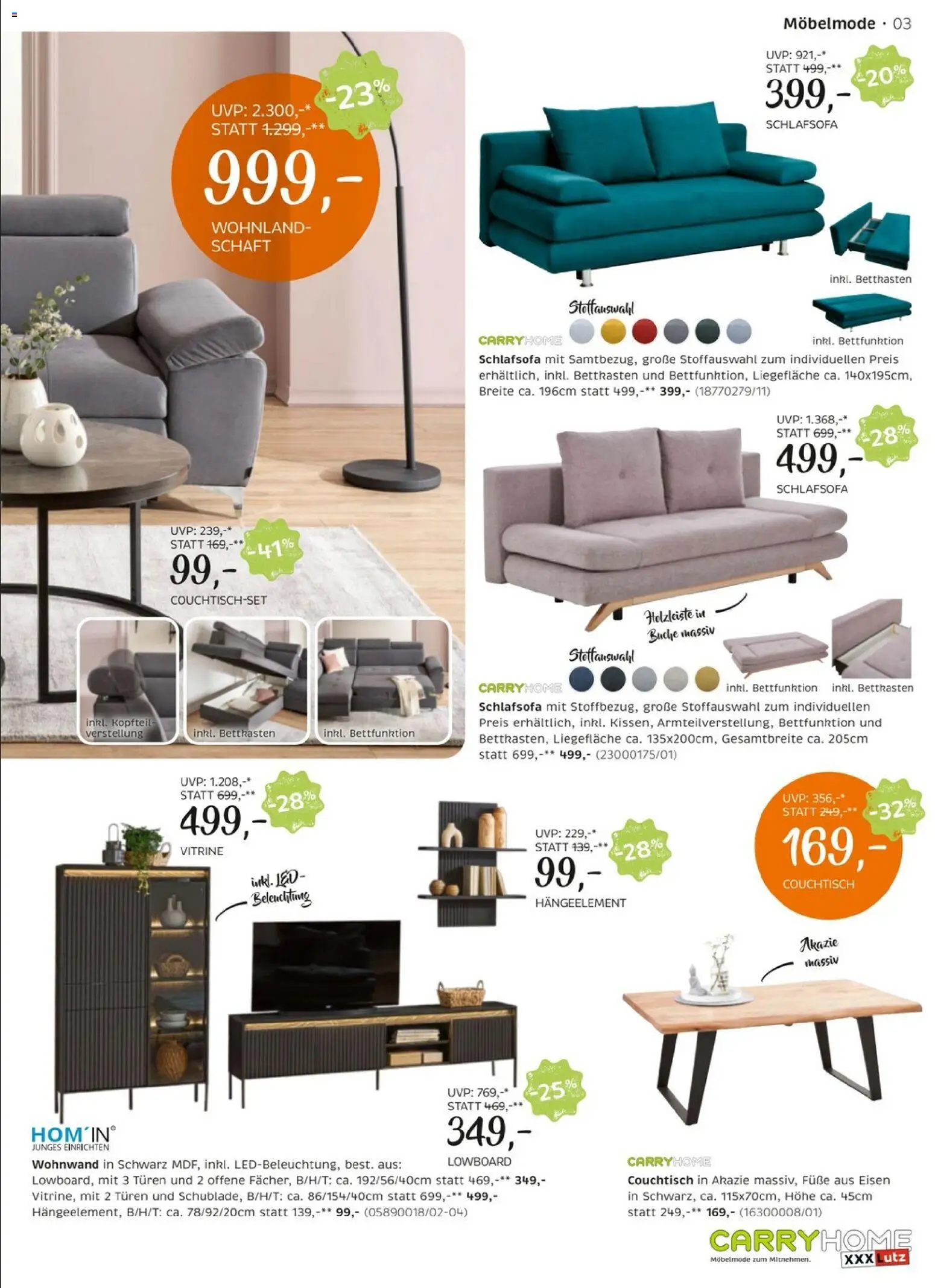 XXXLutz Carry Home gültig ab 22.12.2025 | Seite: 3 | Produkte: Couchtisch