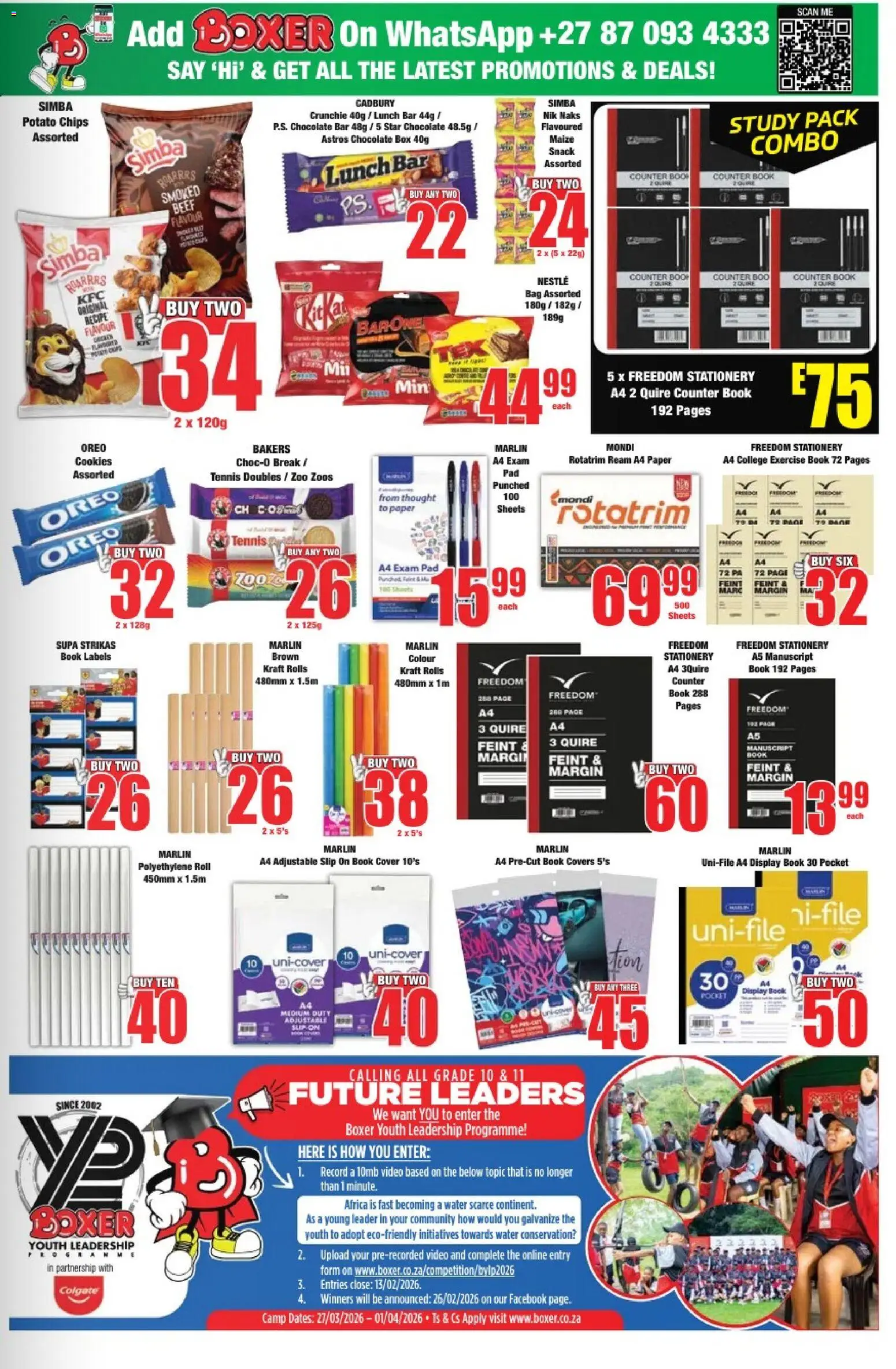 New Boxer catalogue – valid from 05.01.2026 | Page: 5 | Products: Bag, Chips, Cookies, Paper