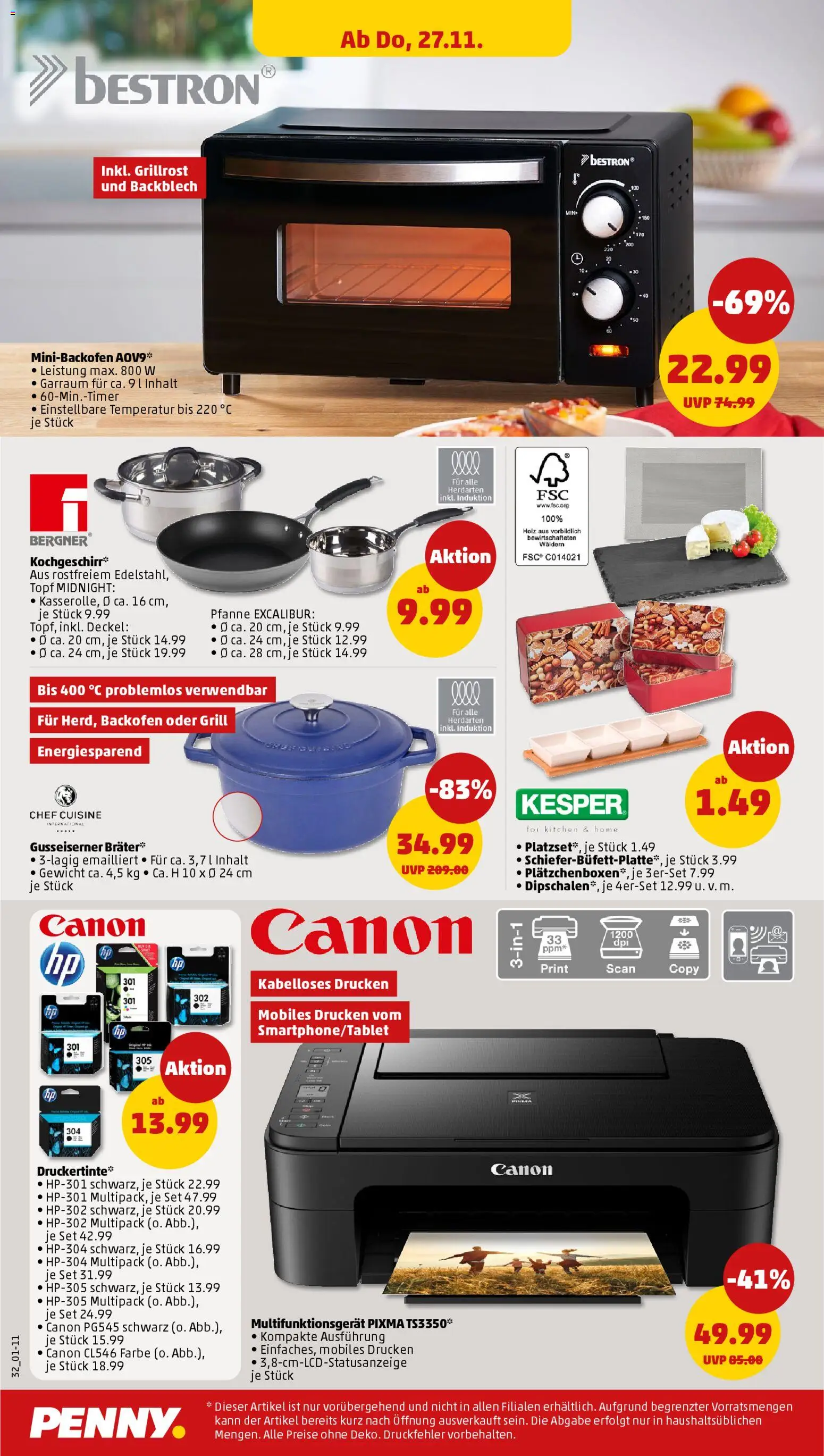Penny - Black Friday – gültig ab 24.11.2025 | Seite: 32 | Produkte: Gewicht, Grill, Backofen