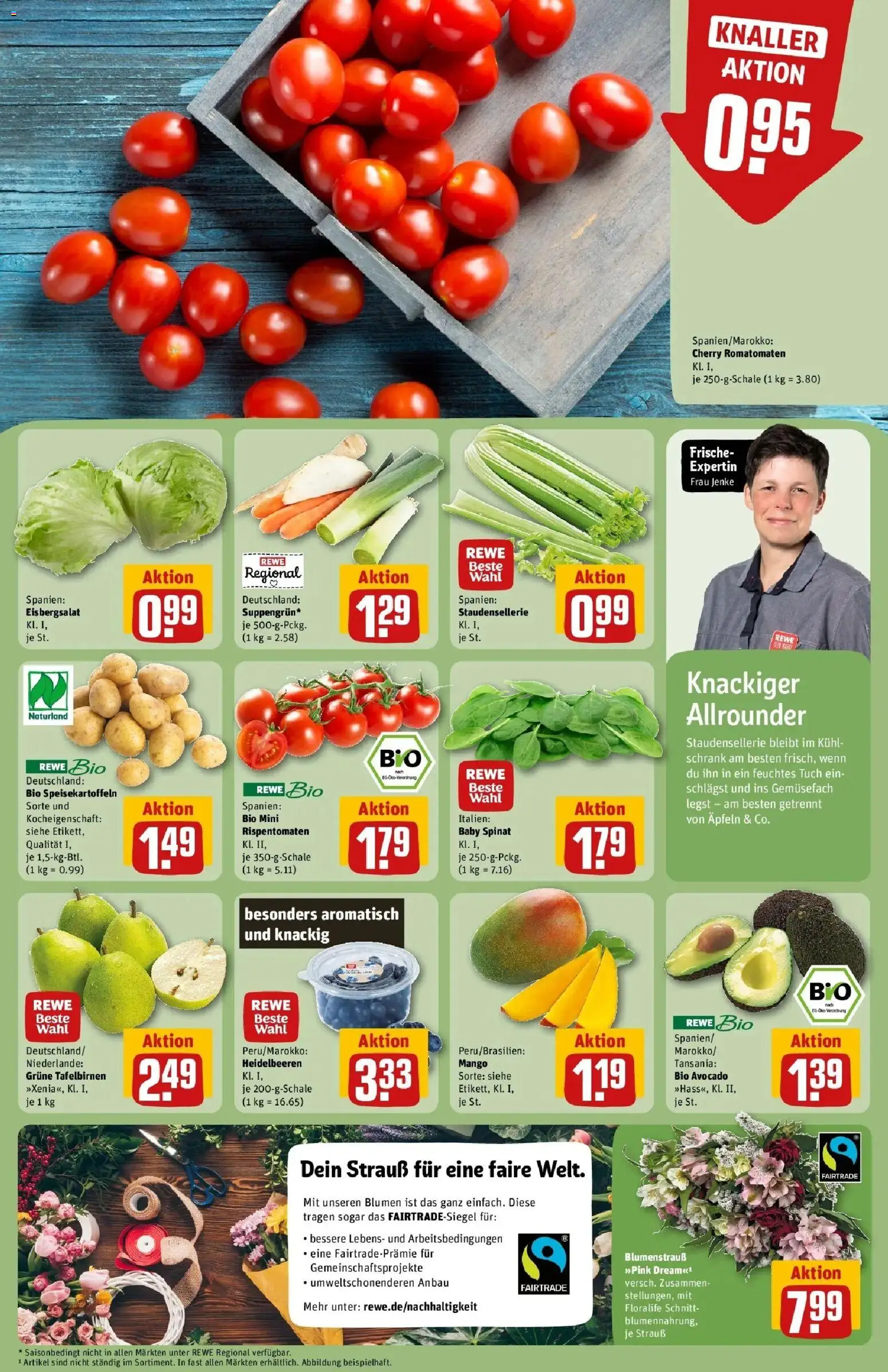 Rewe Prospekt Mönchengladbach	 – gültig ab 02.03.2026 | Seite: 7 | Produkte: Eisbergsalat, Heidelbeeren, Avocado, Mango