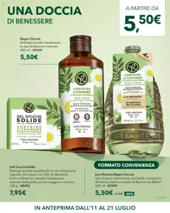 Volantino Yves Rocher del 11.07.2025 | Pagina: 4 | Prodotti: Olio, Mandorle, Bagno, Doccia