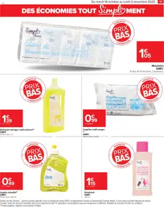 Carrefour - Prévisualisation de Carrefour catalogue tout simplement valide à partir de 14.10.2025 | Page: 11 | Produits: Dissolvant, Parfum, Liquide vaisselle, Mouchoirs