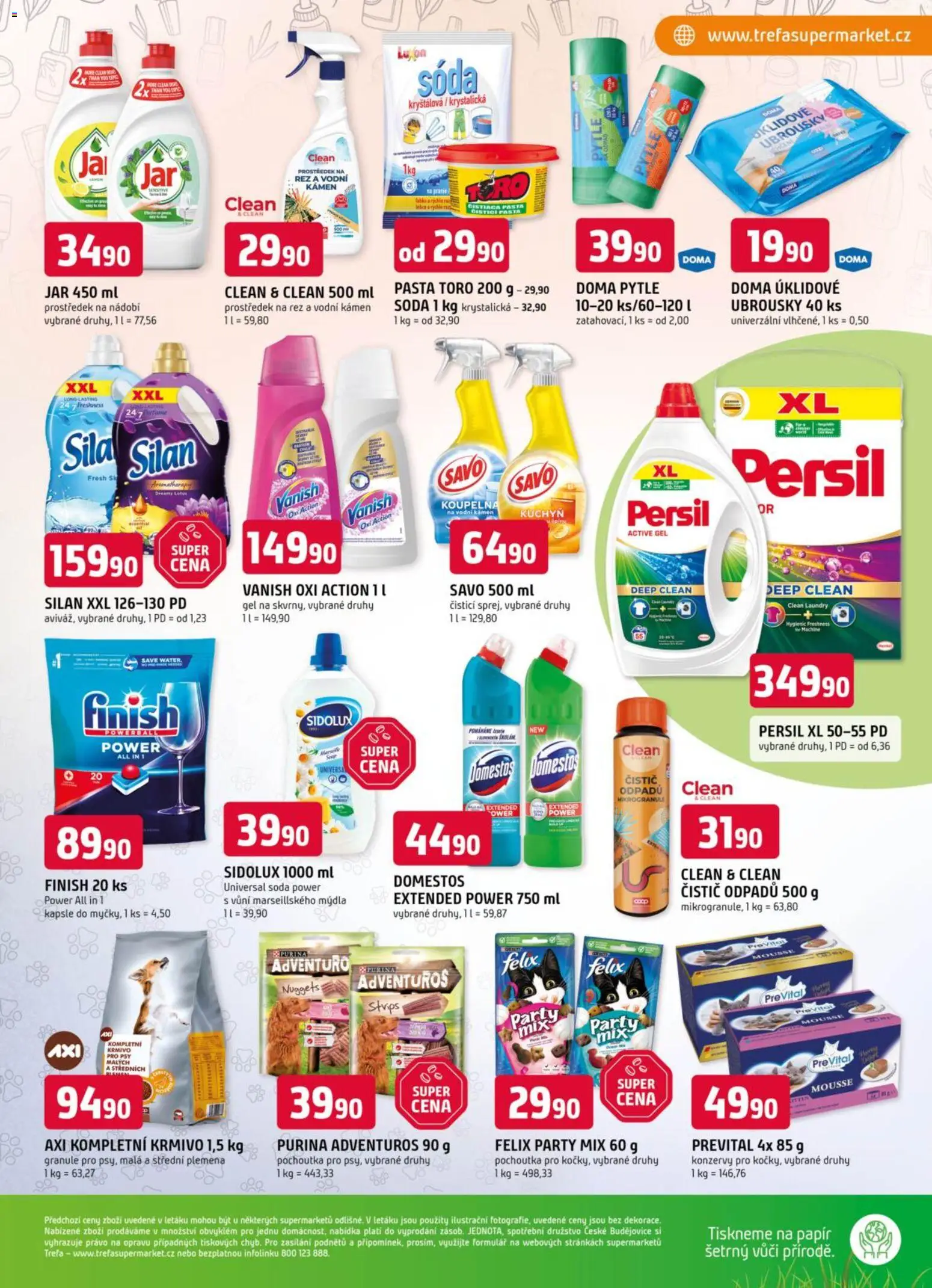Trefa leták od 25.02.2026 | Strana: 11 | Produkty: Felix, Purina, Čistič odpadů, Koupelna