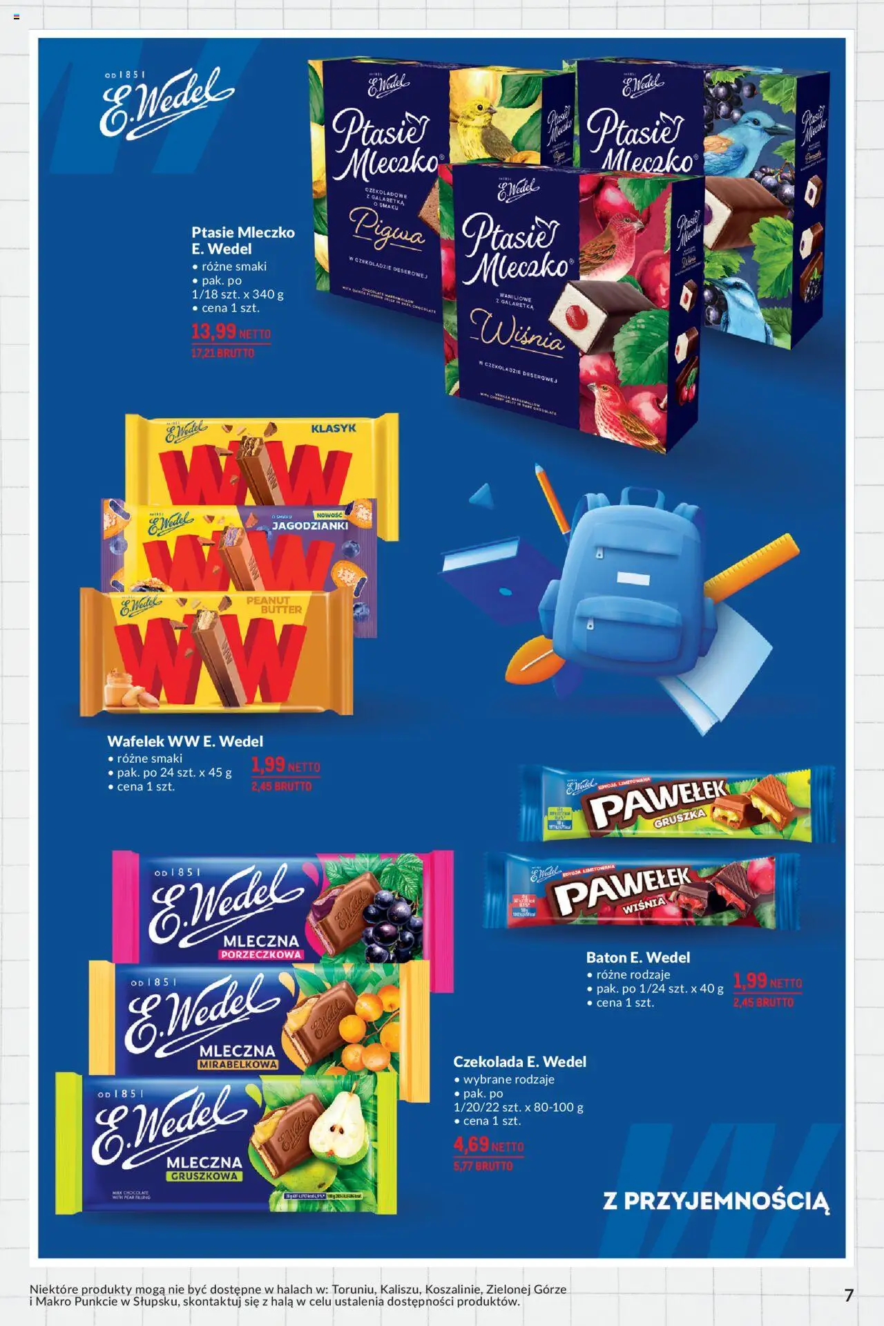Makro Gazetka - Katalog Back to School od 19.08.2025 | Strona: 7 | Produkty: Gruszka, Galaretka, Baton, Czekolada