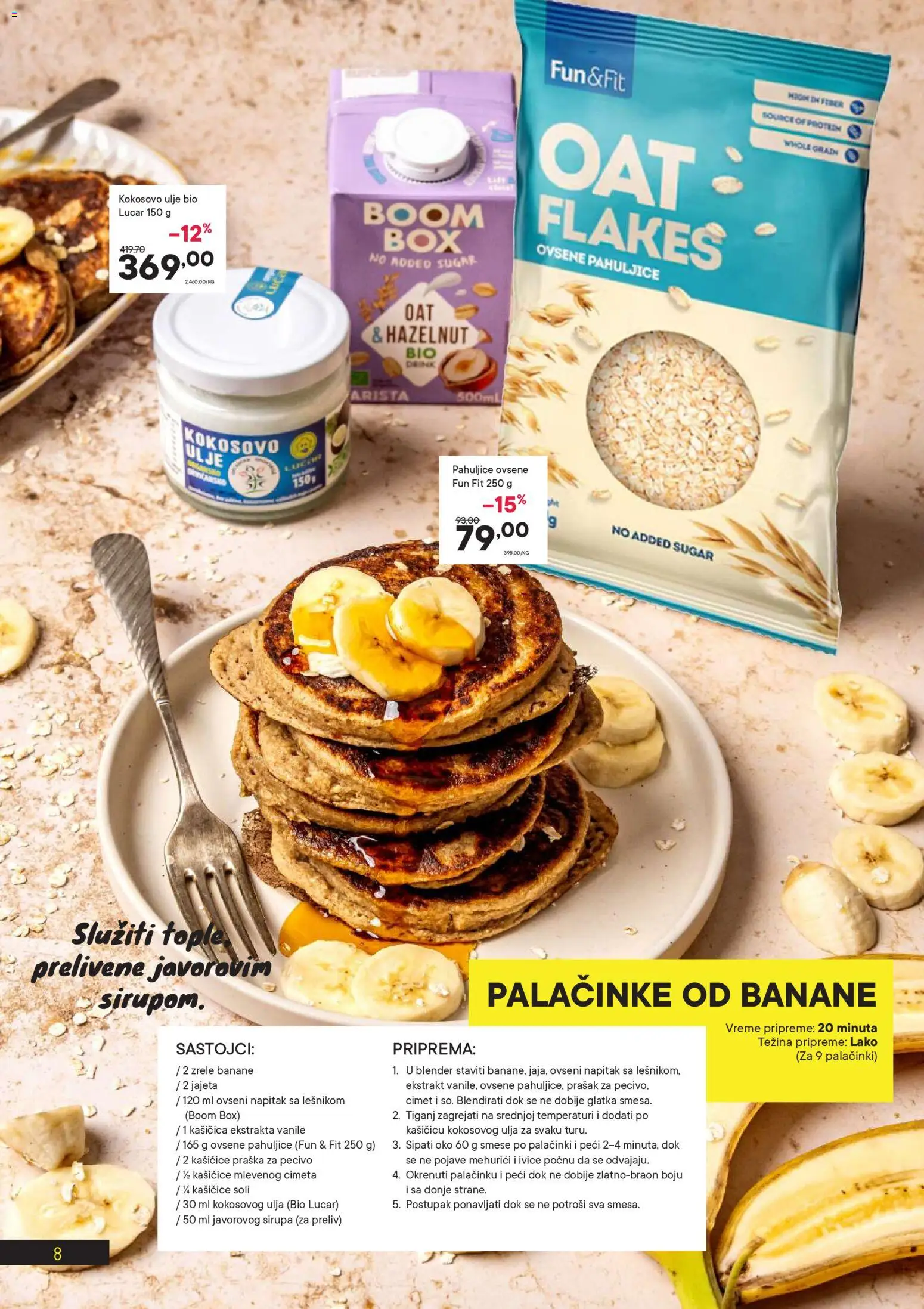 PerSu katalog - važi od 24.02.2026 | Strana: 8 | Proizvode: Kokosovo ulje, Ulje, Pecivo, Palačinke