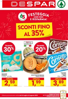 Anteprima del volantino Despar Bologna catalogo valido a partire dal 24.07.2025