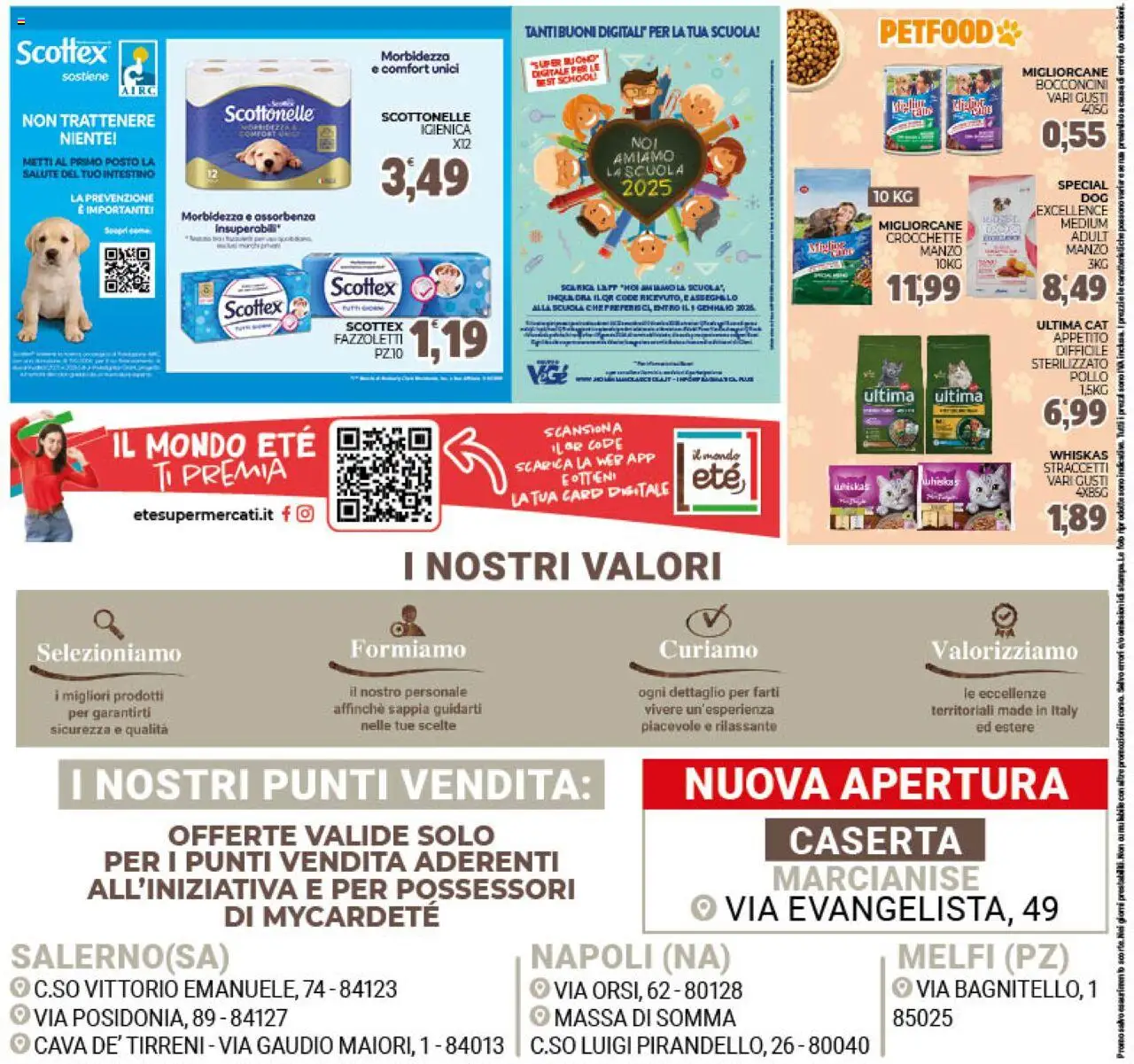 Volantino Eté del 21.10.2025 | Pagina: 24 | Prodotti: Pollo, Manzo, Fazzoletti, Crocchette