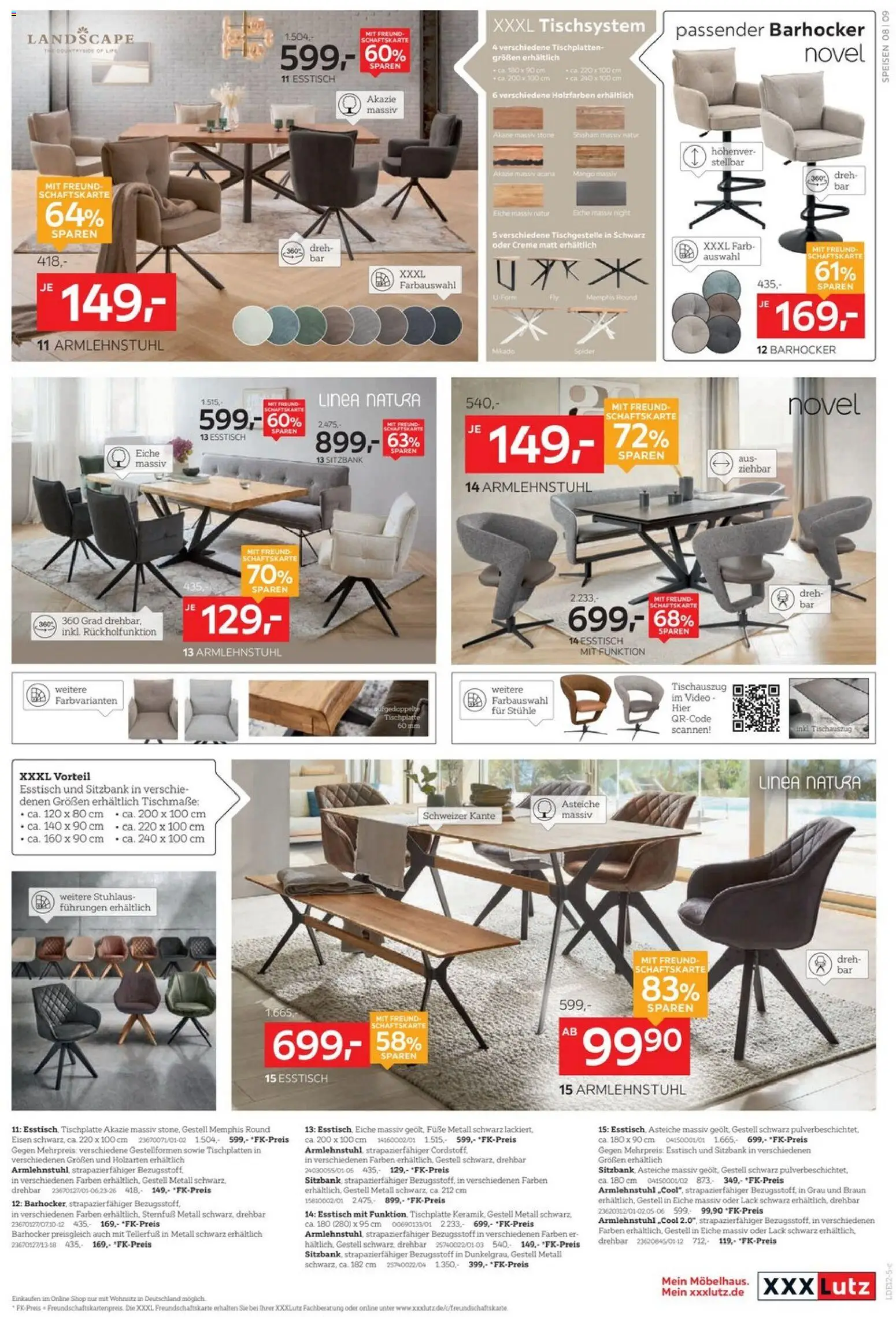 XXXL Lutz Prospekt 	 – gültig ab 20.12.2025 | Seite: 11 | Produkte: Esstisch, Sitzbank, Creme, Video