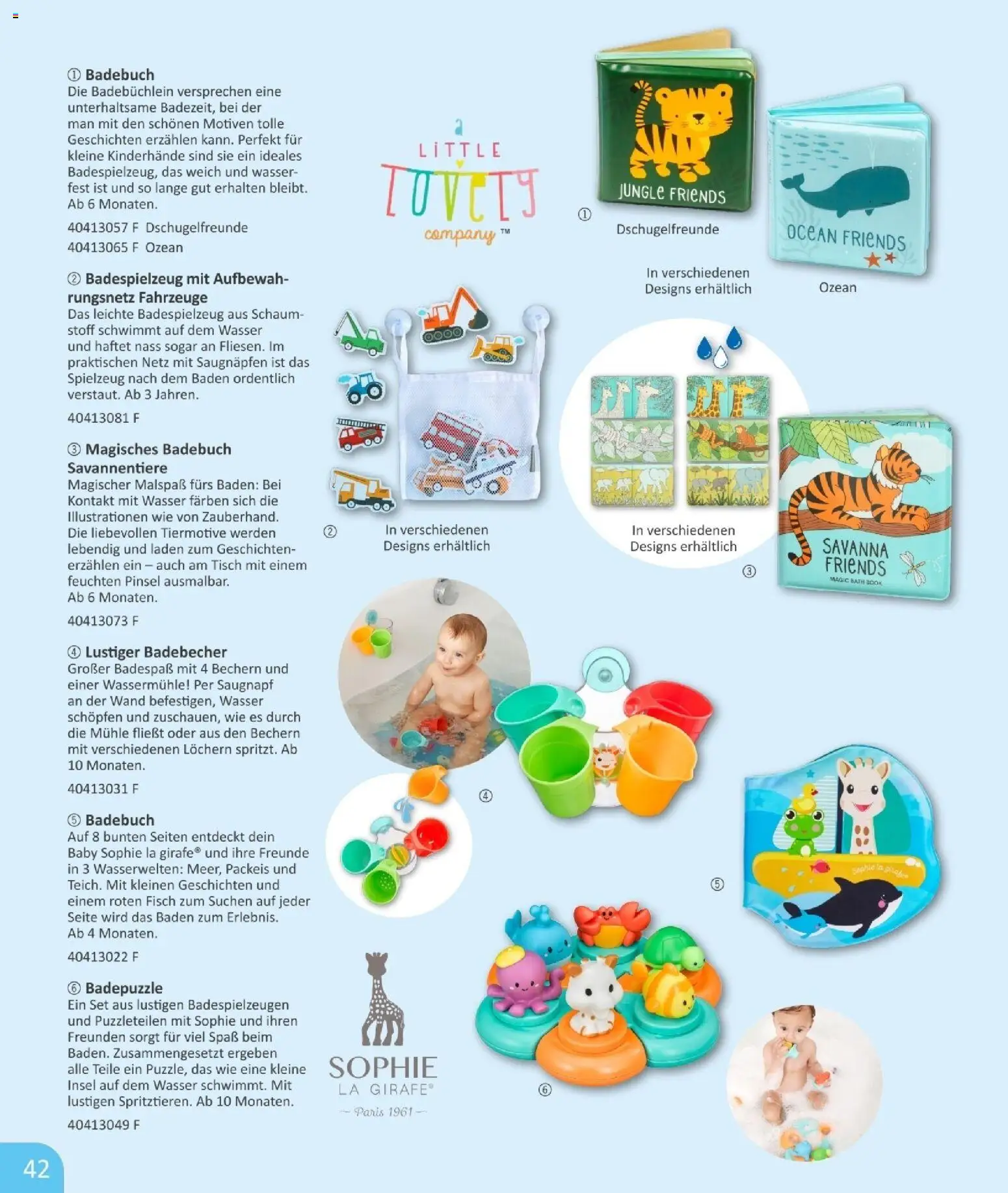 Vedes  Babykatalog  – gültig ab 01.01.2026 | Seite: 42 | Produkte: Mühle, Tisch, Pinsel, Fisch
