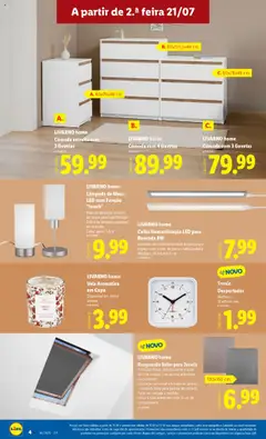 Lidl Novidades │ válido de 21.07.2025 | Página: 4 | Produtos: Cabo, Bancada, Janela, Cómoda