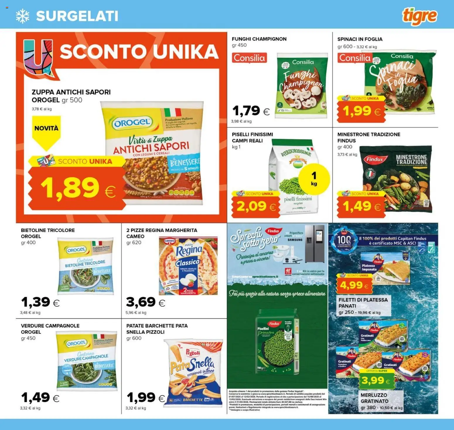 Volantino Tigre del 23.10.2025 | Pagina: 13 | Prodotti: Merluzzo, Cereali, Patate, Samsung