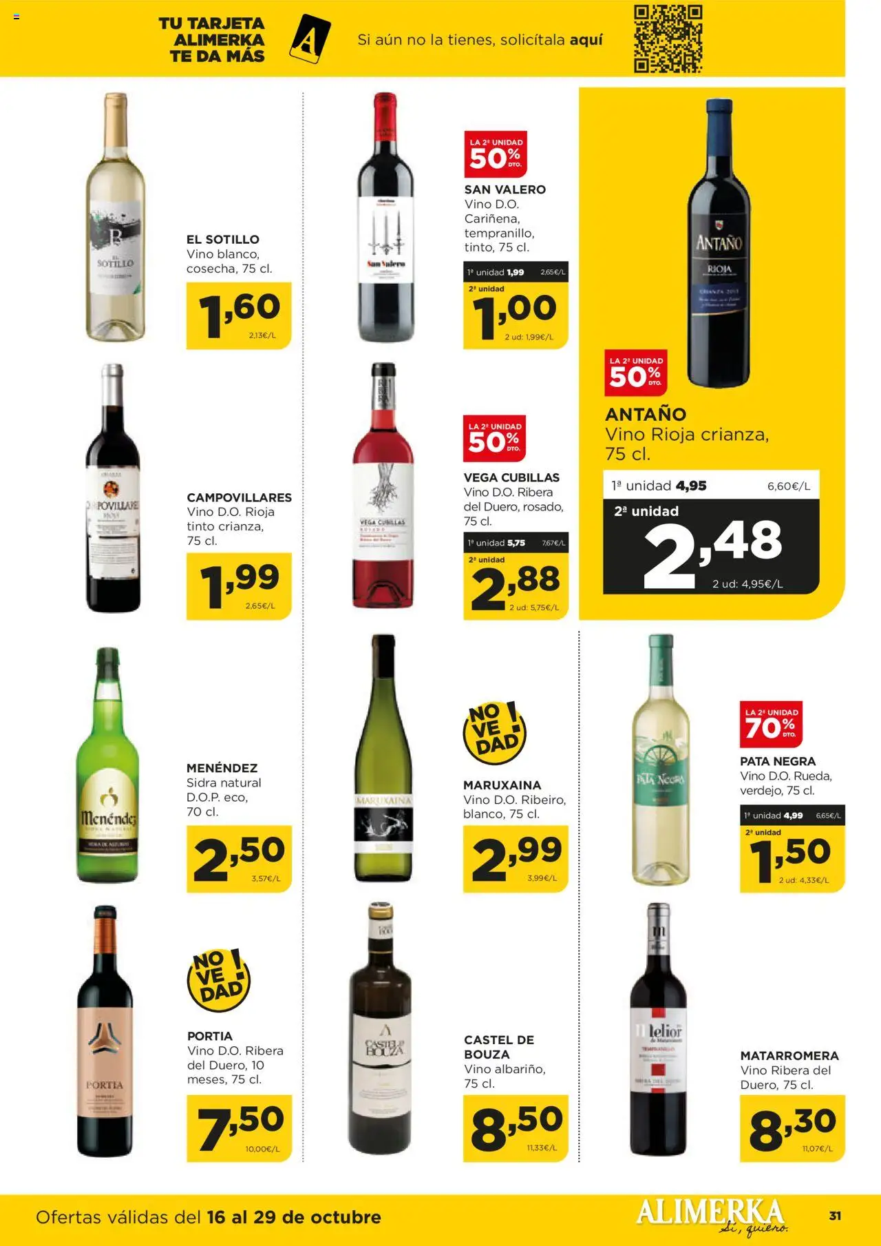 Alimerka folleto Castilla y León │ válido desde el 16.10.2025 | Página: 31 | Productos: Vino, Té