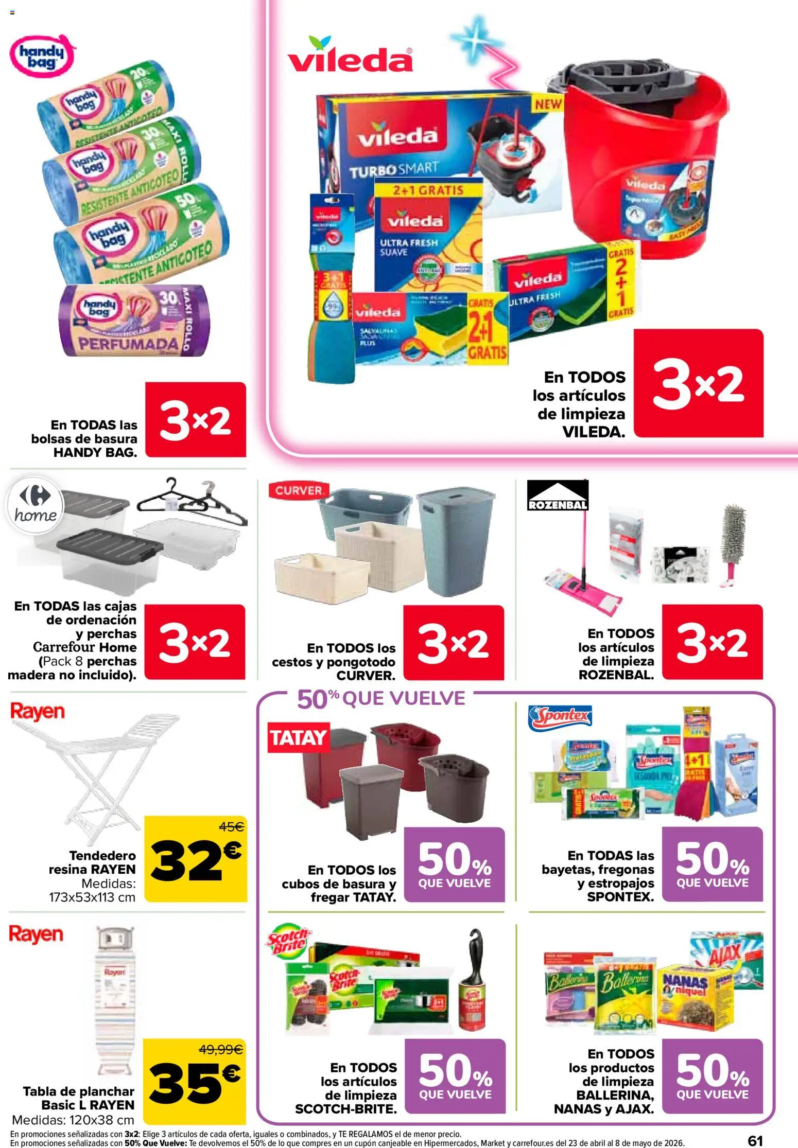 Carrefour folleto │ válido desde el 07.04.2026 | Página: 65 | Productos: Té, Tendedero, Tabla de planchar