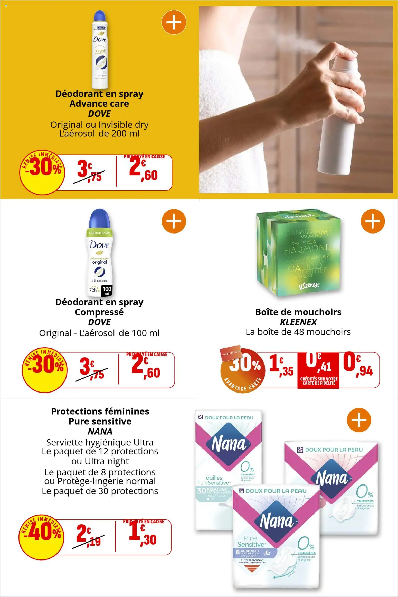 {H1} | Page: 33 | Produits: Déodorant, Mouchoirs