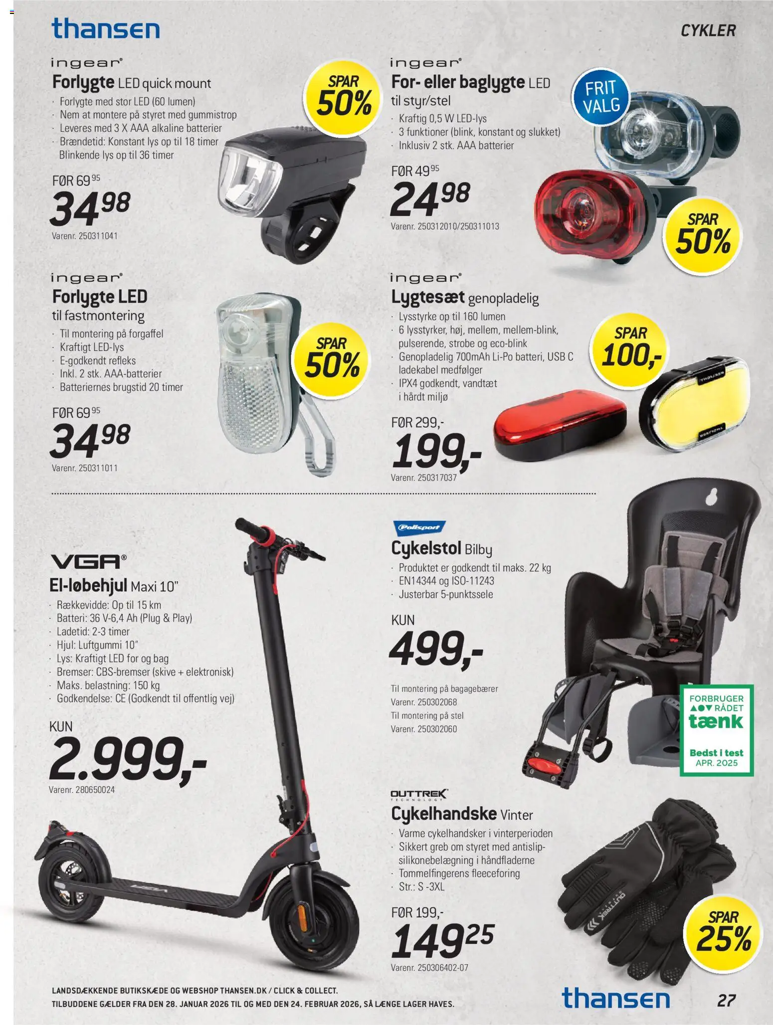 Thansen tilbudsavis – gyldig fra 28.01.2026 | Side: 27 | Produkter: Batterier, USB, Batteri