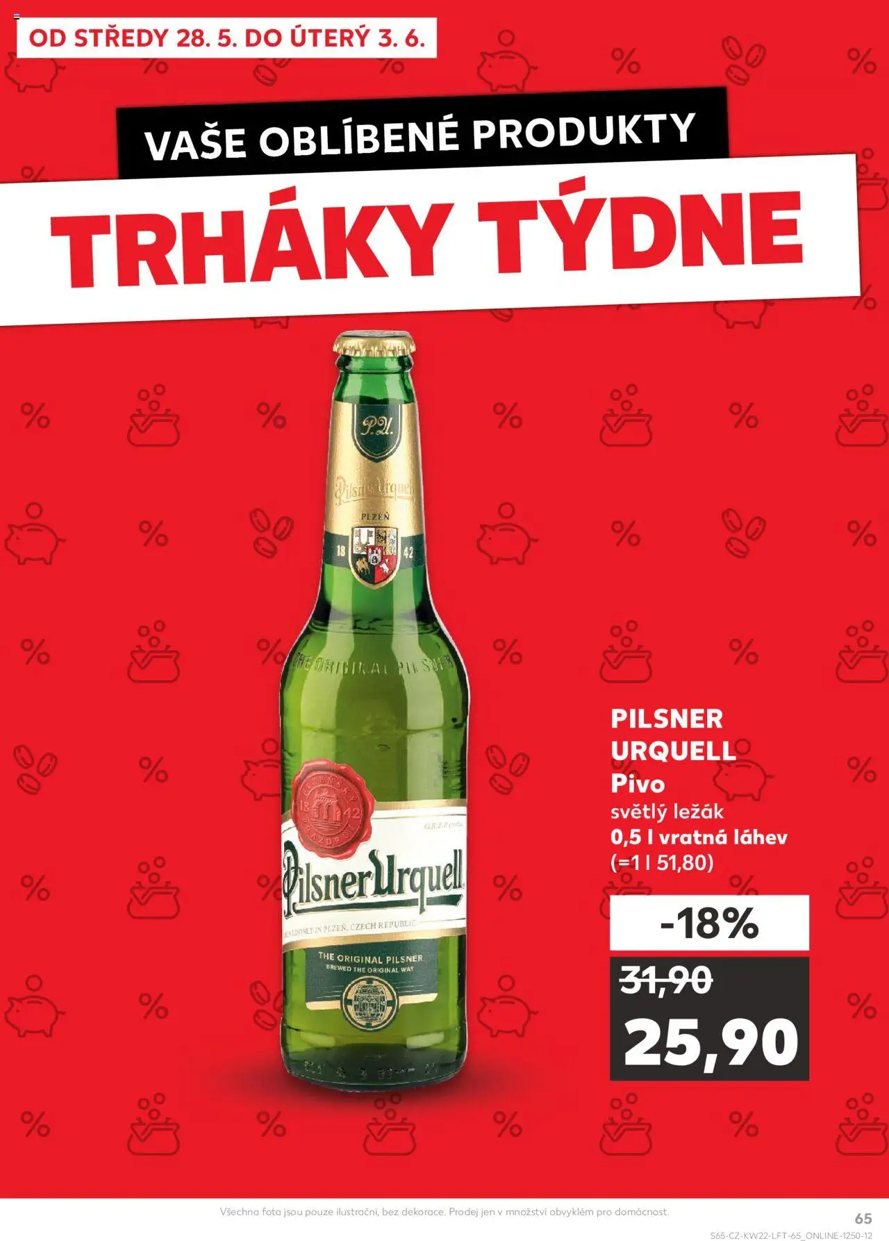 Kaufland leták - Kolín od 28.05.2025 | Strana: 65 | Produkty: Pivo, Pilsner, Pilsner Urquell, Láhev