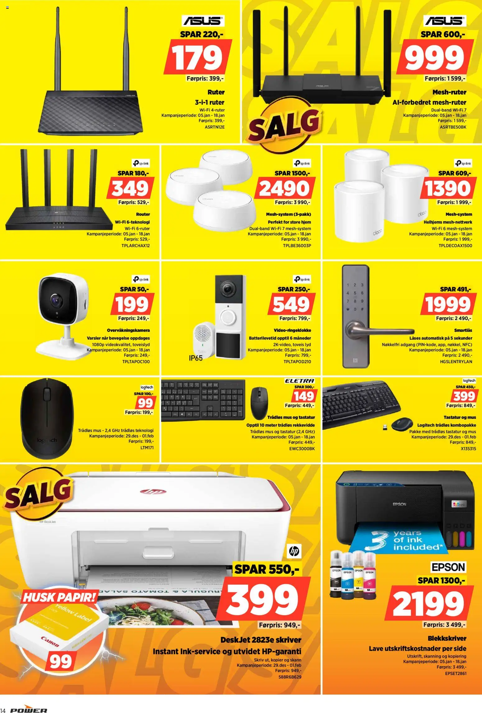 {H1} | Side: 14 | Produkter: Tastatur, Lyd, Суміш дитяча