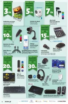 Pogląd oferty "E.Leclerc gazetka" - ważna od 08.04.2026 | Strona: 8 | Produkty: Klawiatura, Kalkulator, Mleka, Golarka do ubrań