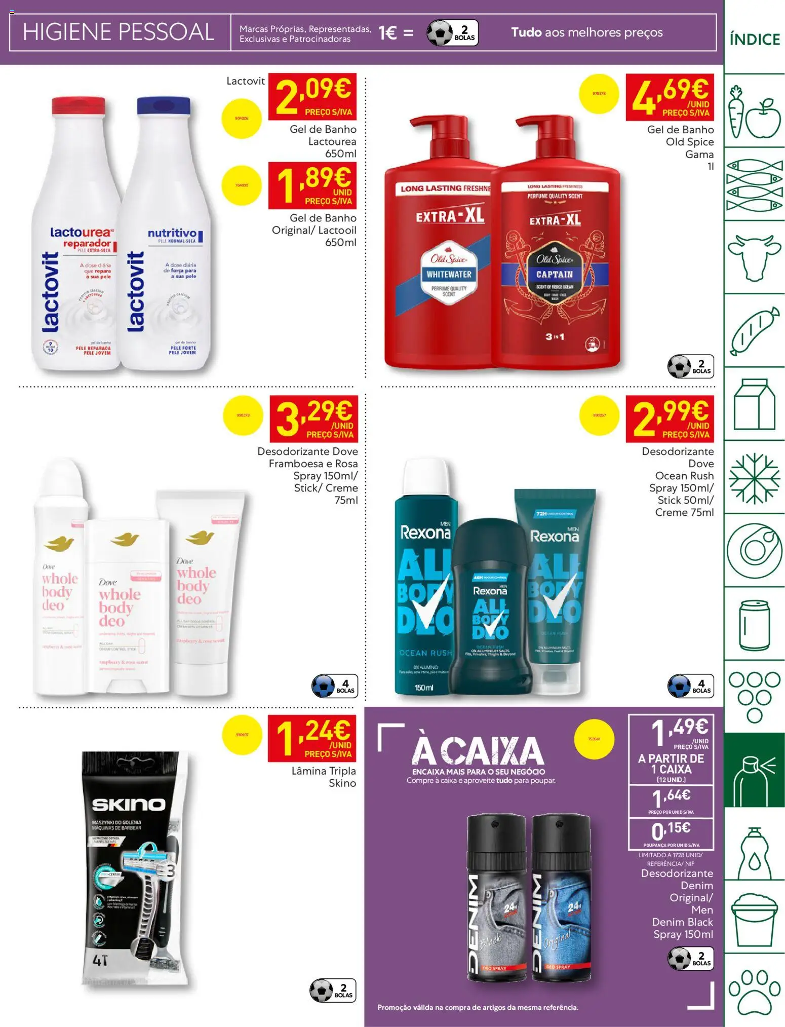 Recheio - Bons Negócios Madeira │ válido de 14.04.2026 | Página: 41 | Produtos: Gel de banho, Desodorizante, Caixa, Creme