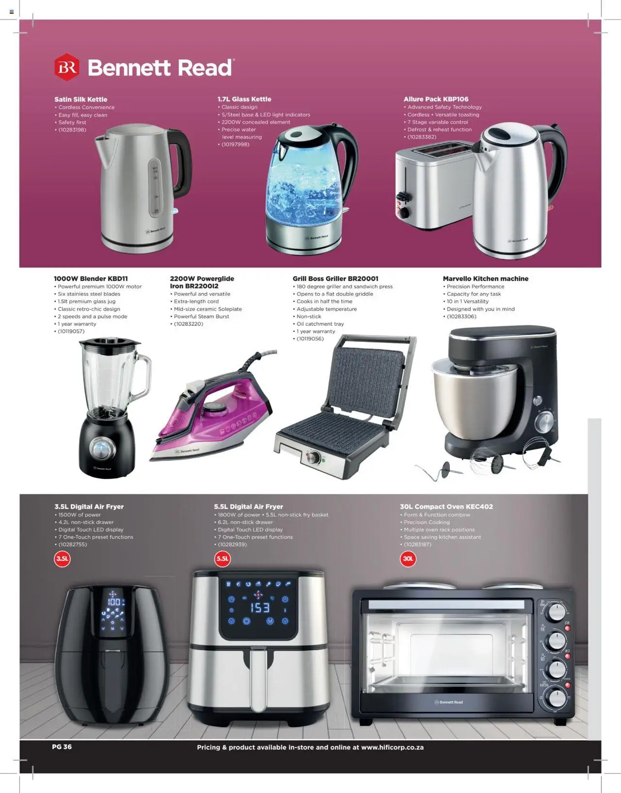 New HiFi Corp catalogue – valid from 12.02.2024 | Page: 36 | Products: Oven, Press, Oil, Water